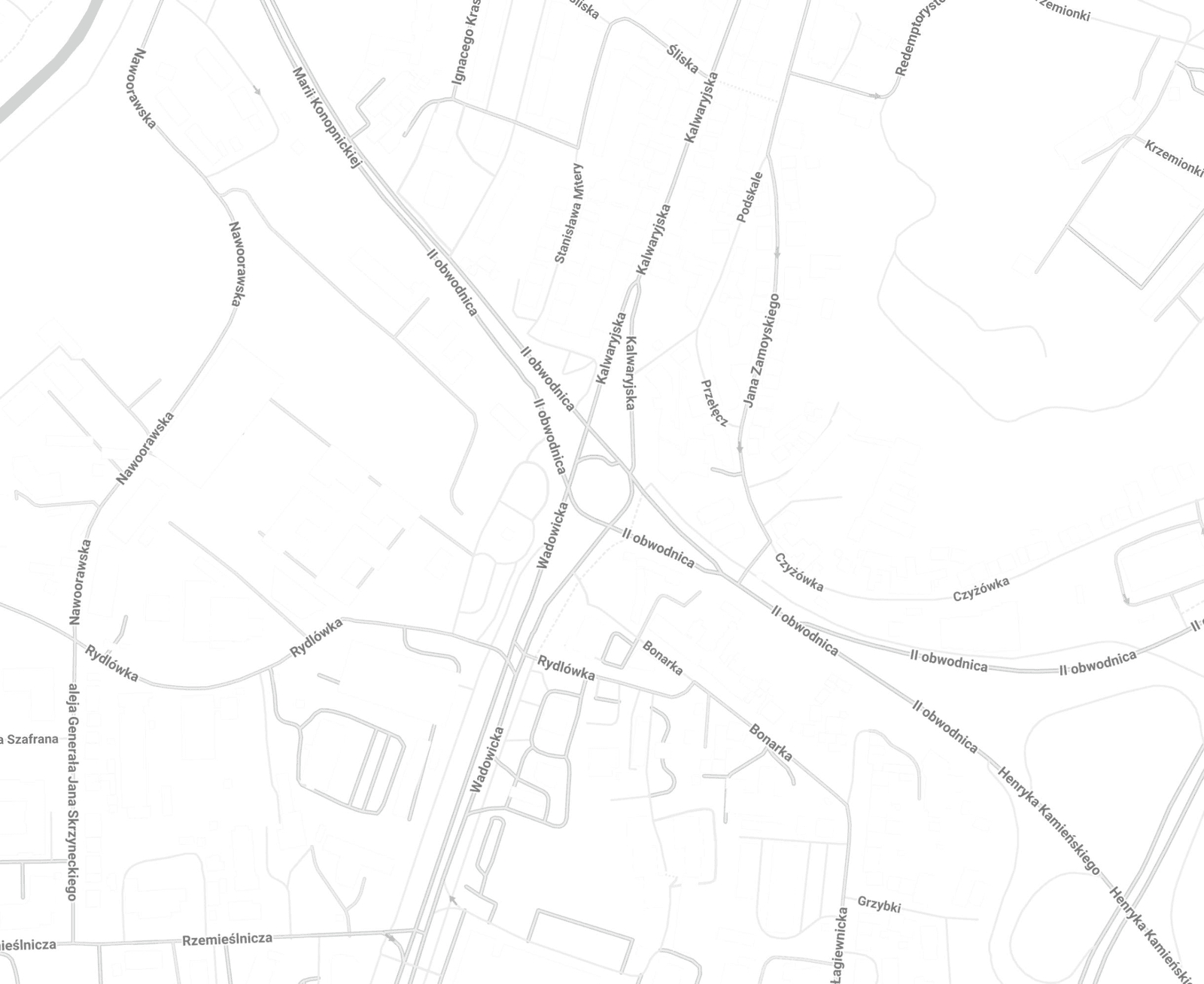 Mapa okolicy Osiedla Fi — Podgórze w Krakowie
