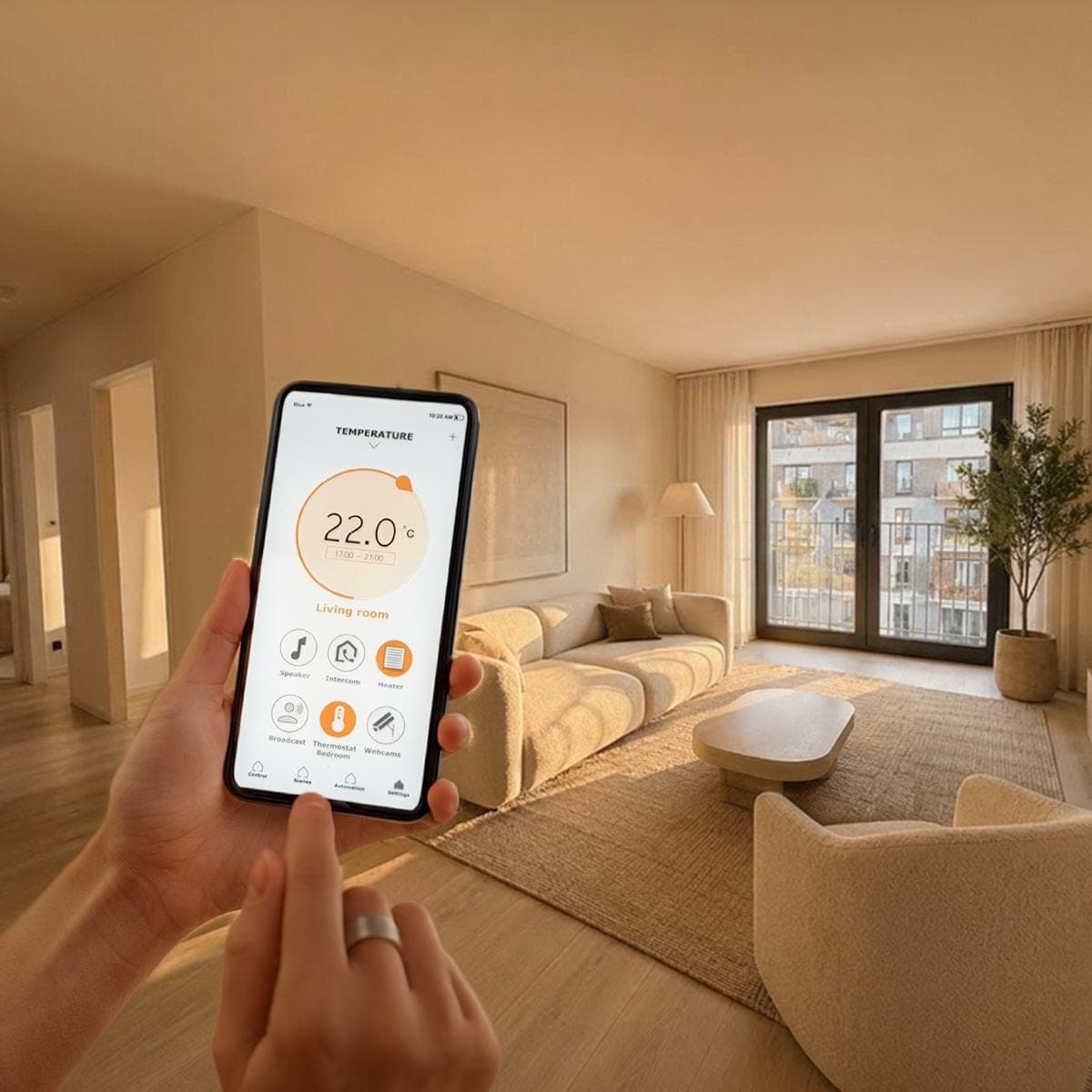 Sterowanie ogrzewaniem w aplikacji Smart Home