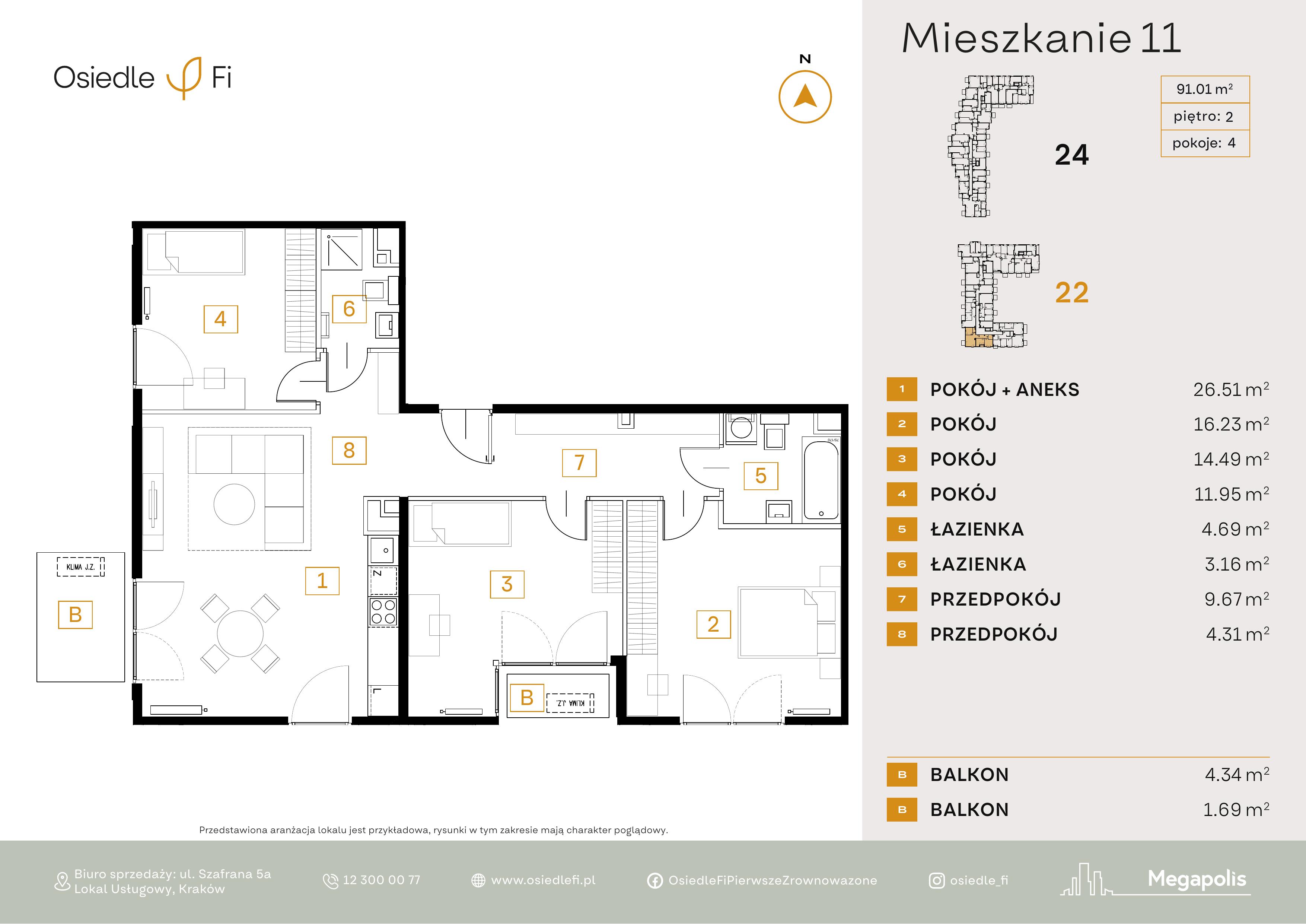 Rzut mieszkania 11