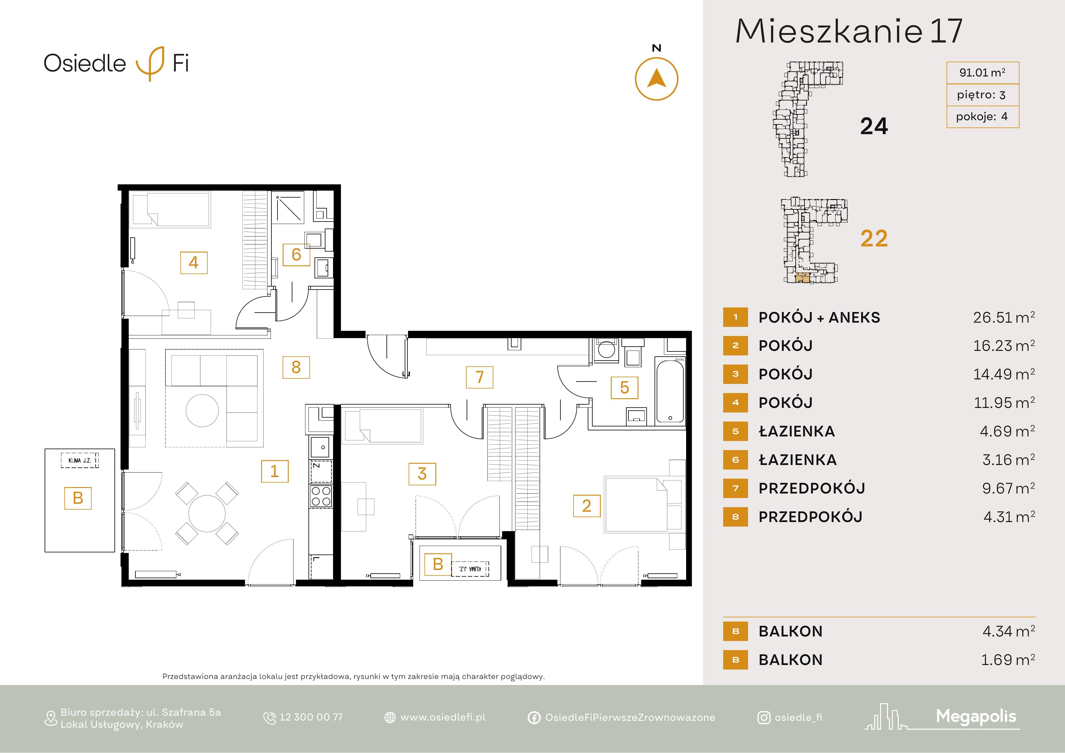Rzut mieszkania 17