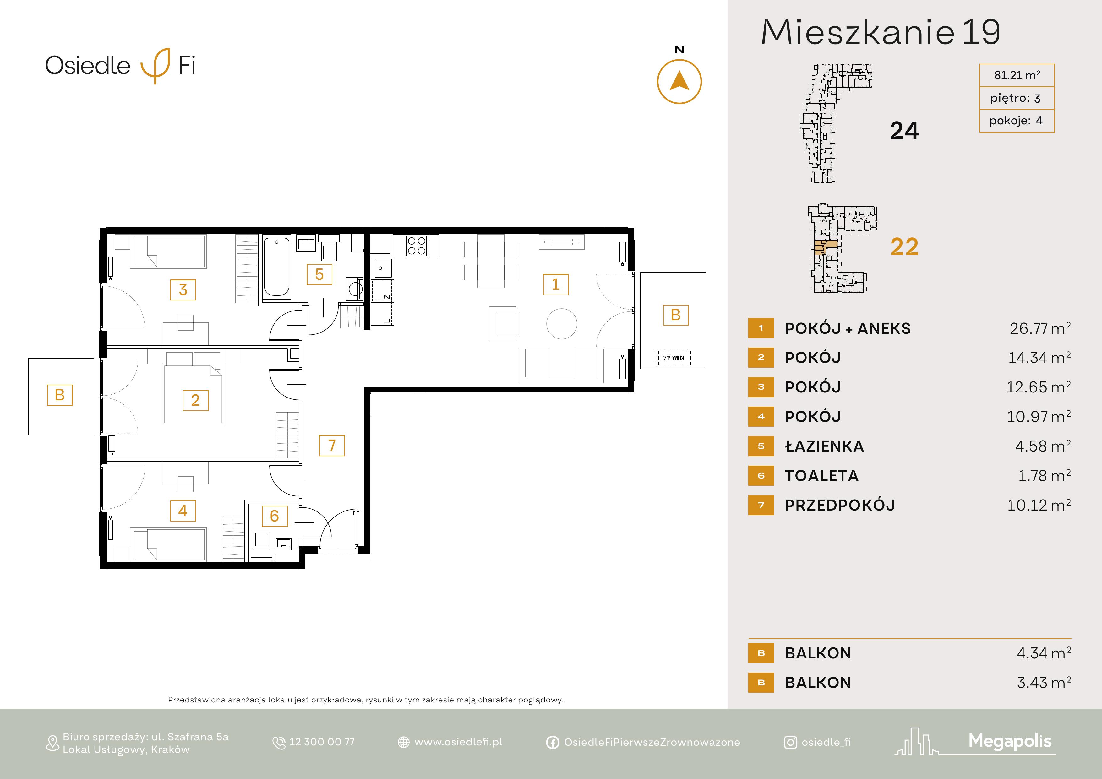 Rzut mieszkania 19