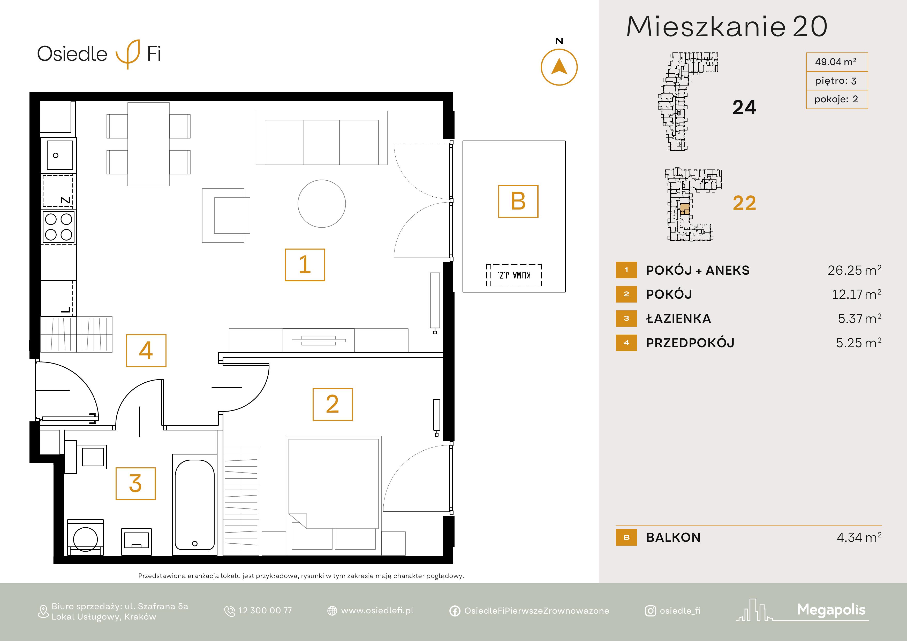 Rzut mieszkania 20