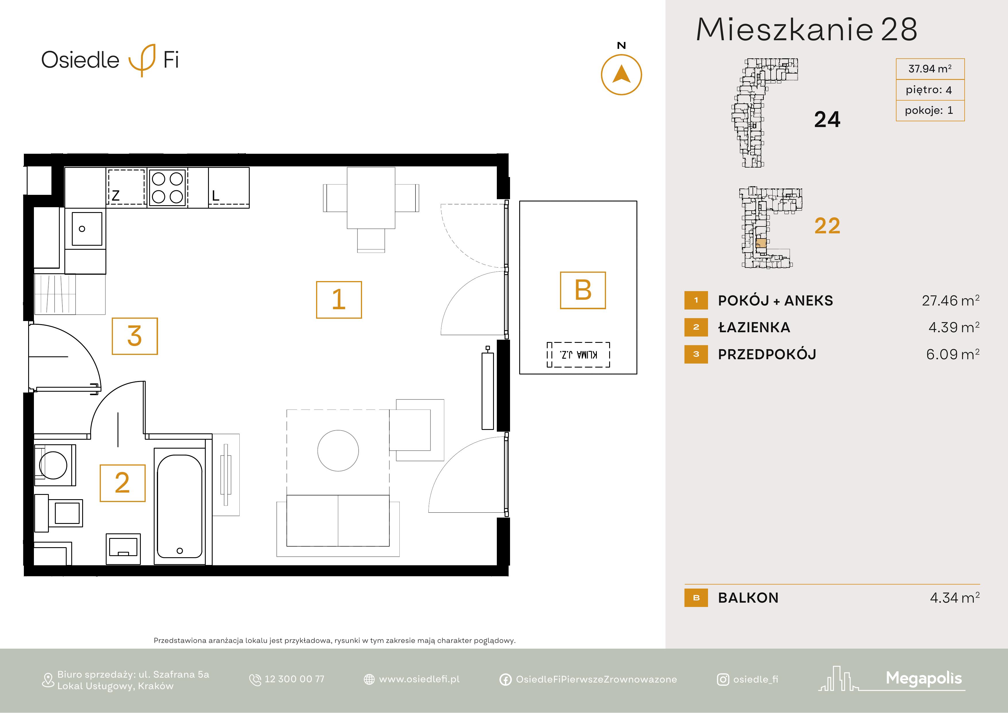 Rzut mieszkania 28
