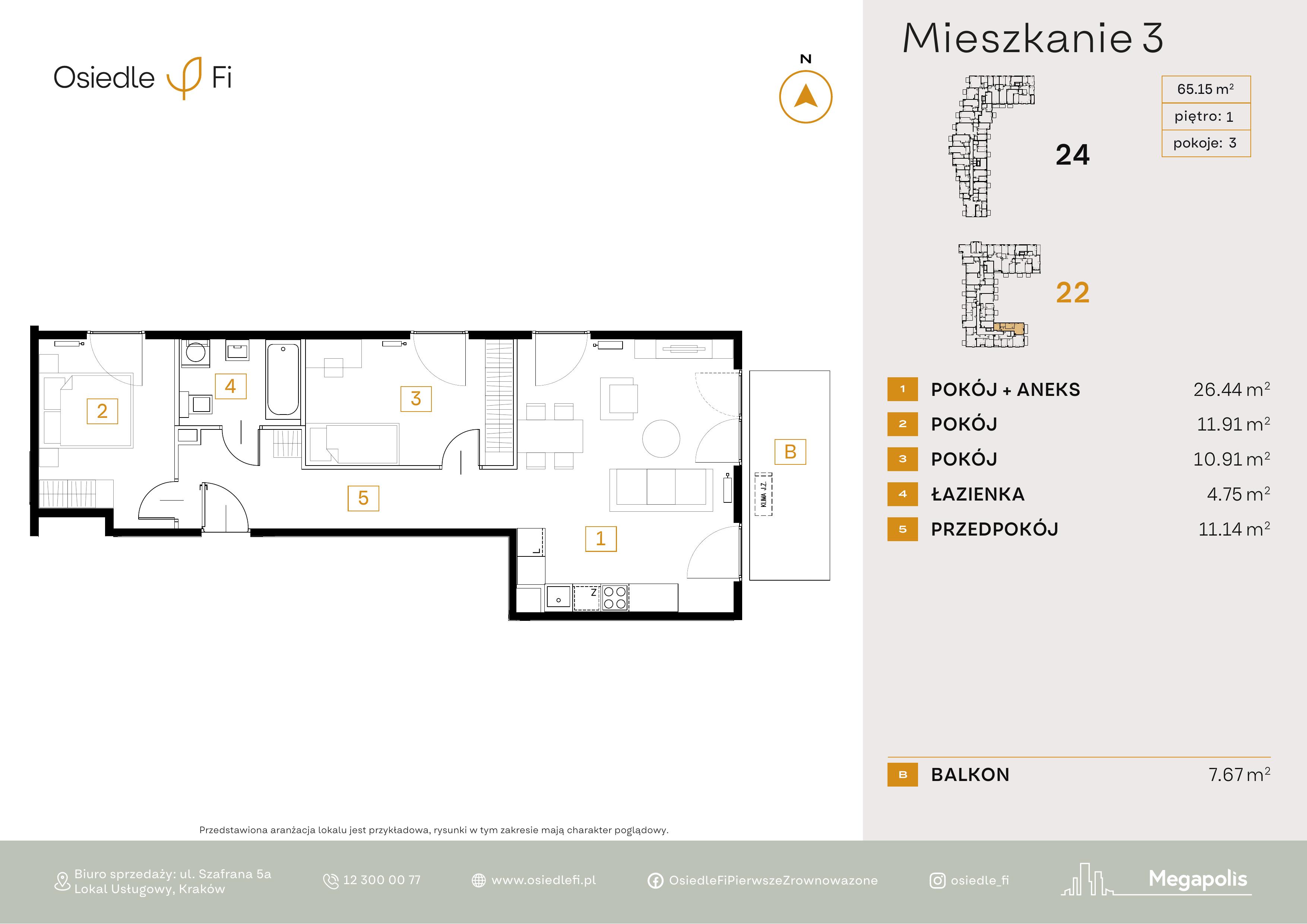 Rzut mieszkania 3