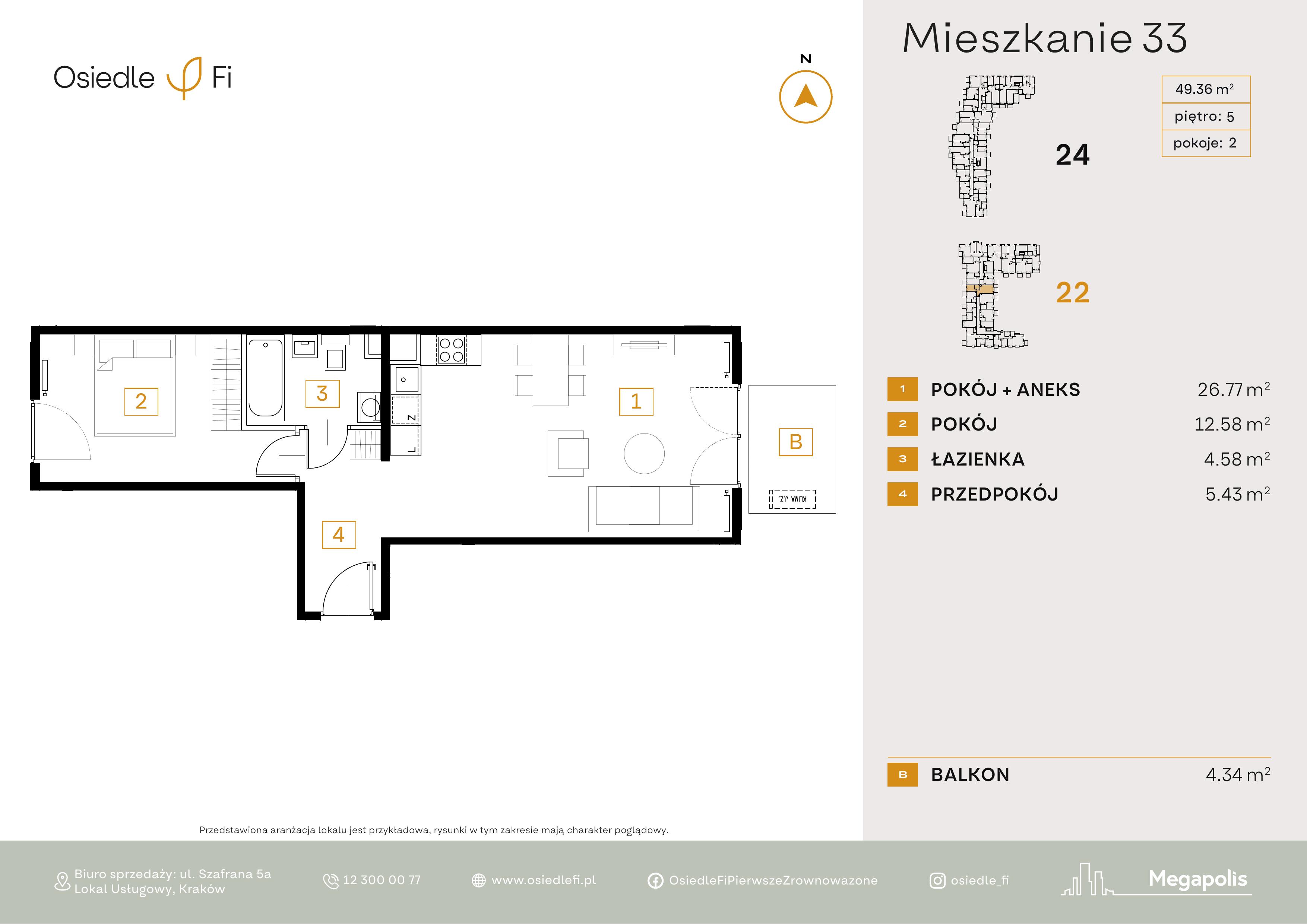 Rzut mieszkania 33