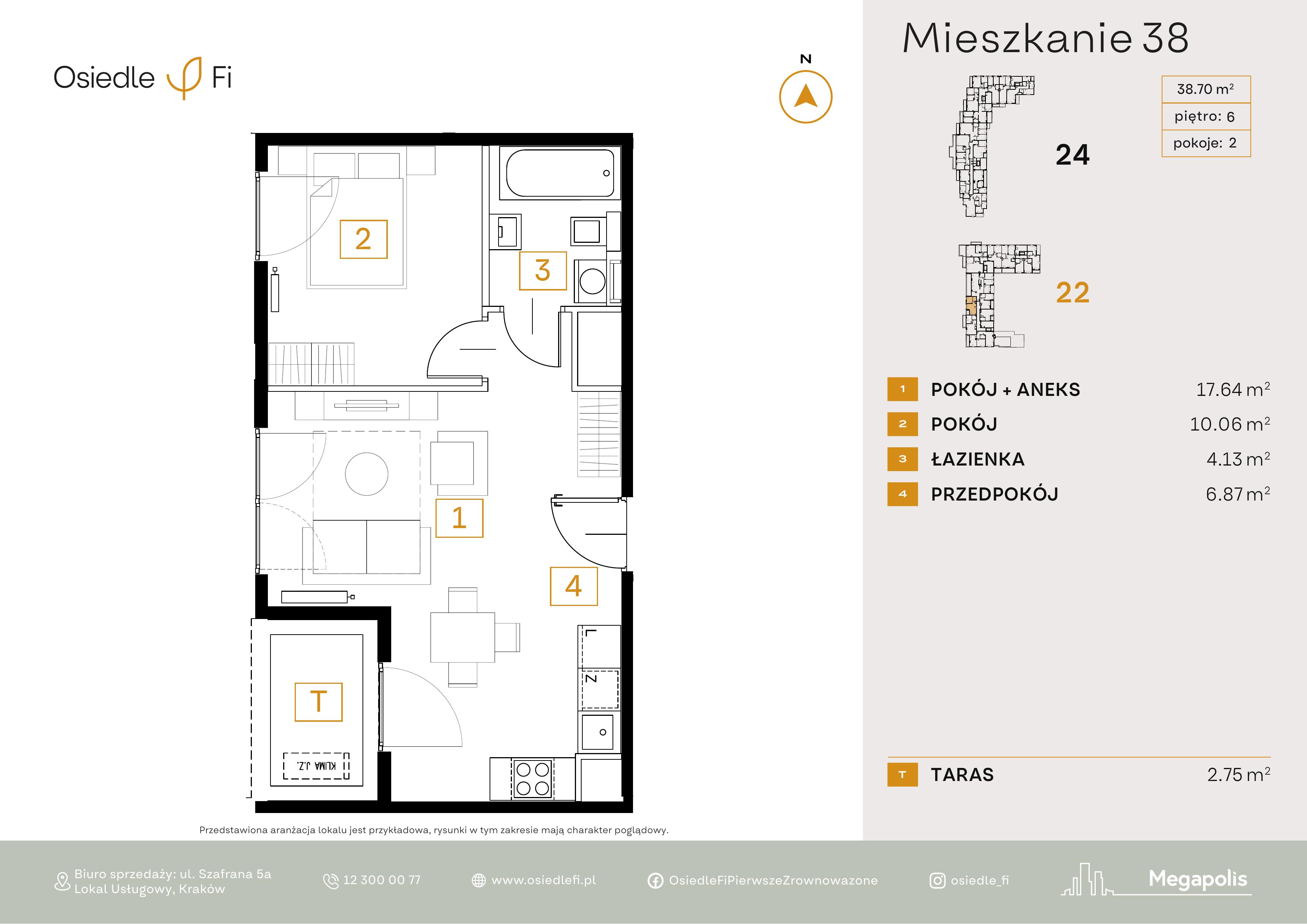 Rzut mieszkania 38