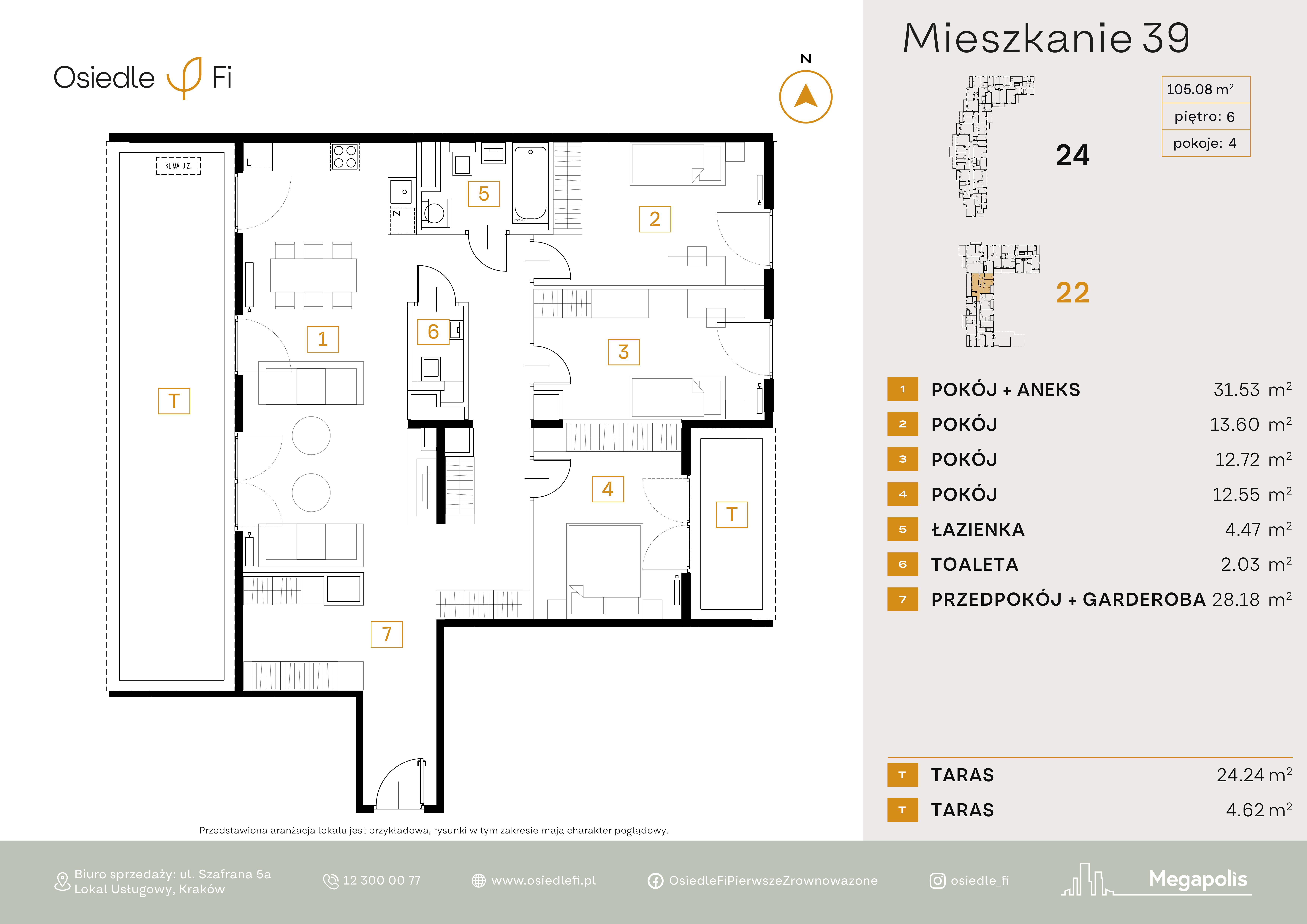Rzut mieszkania 39