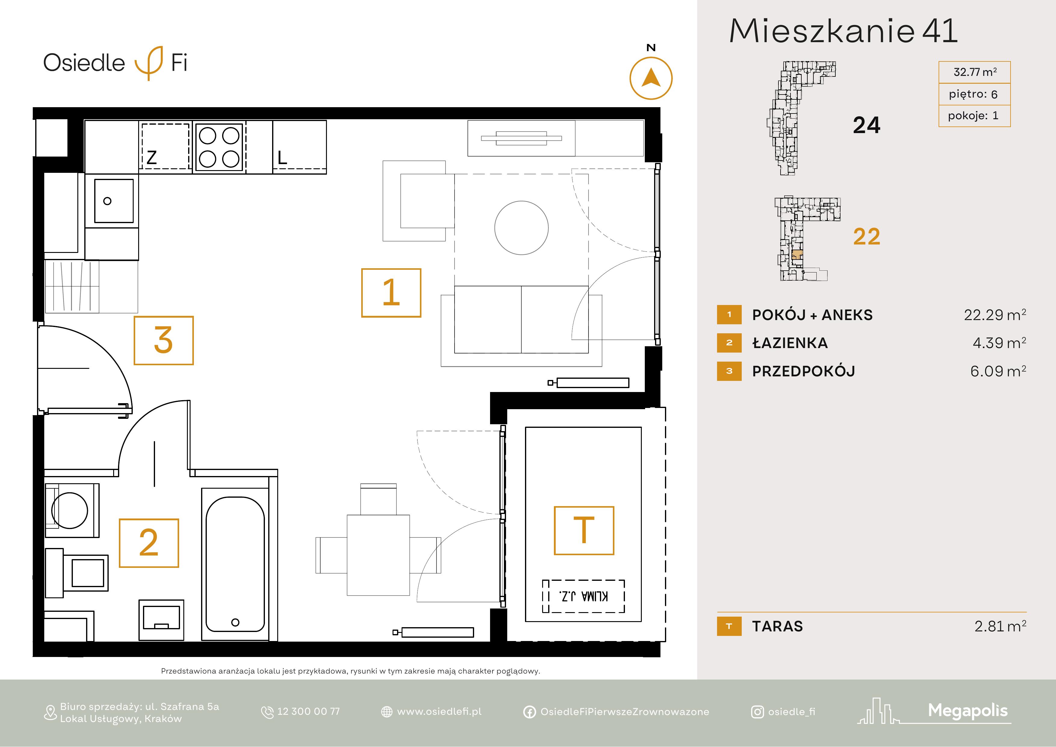 Rzut mieszkania 41