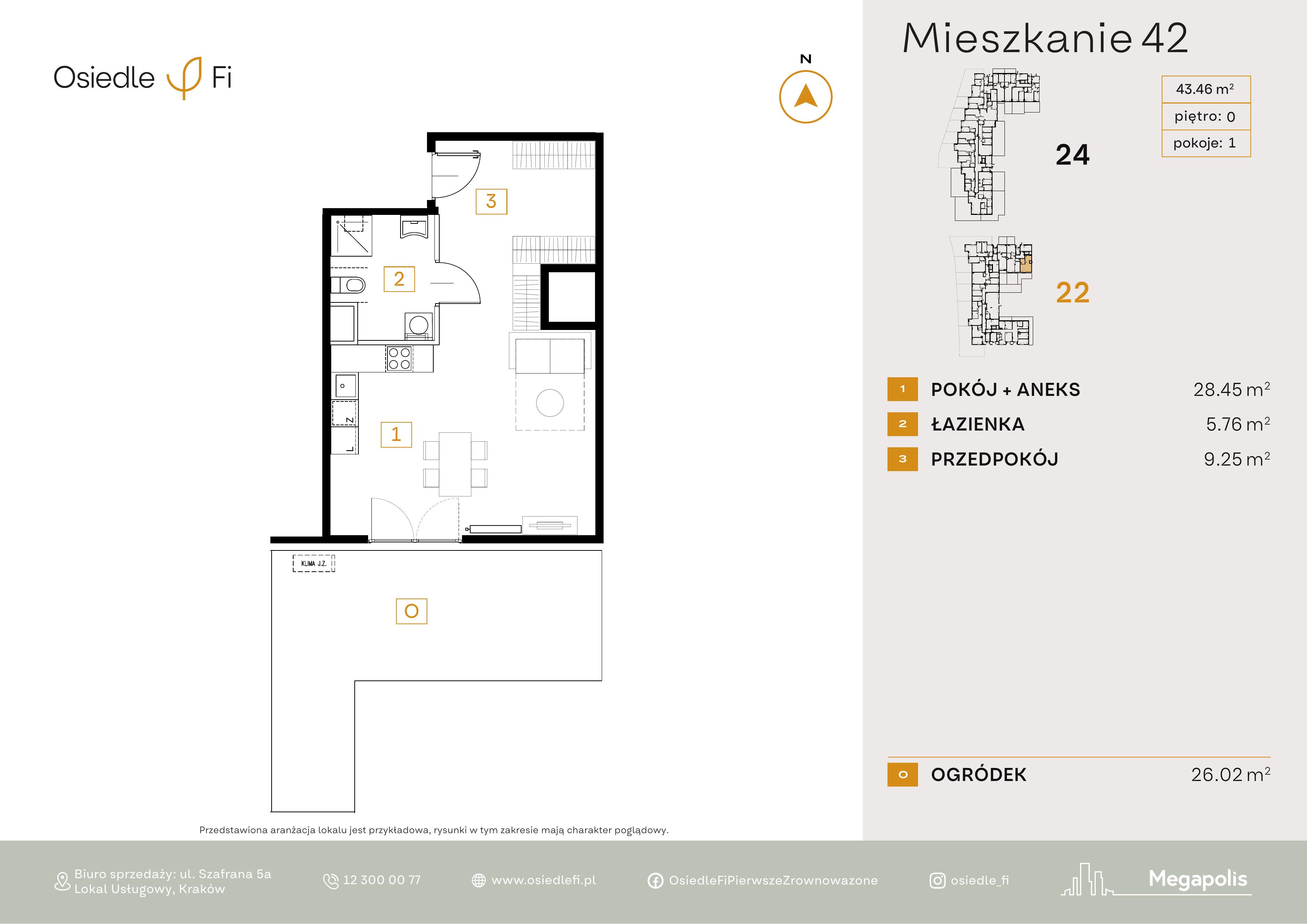Rzut mieszkania 42