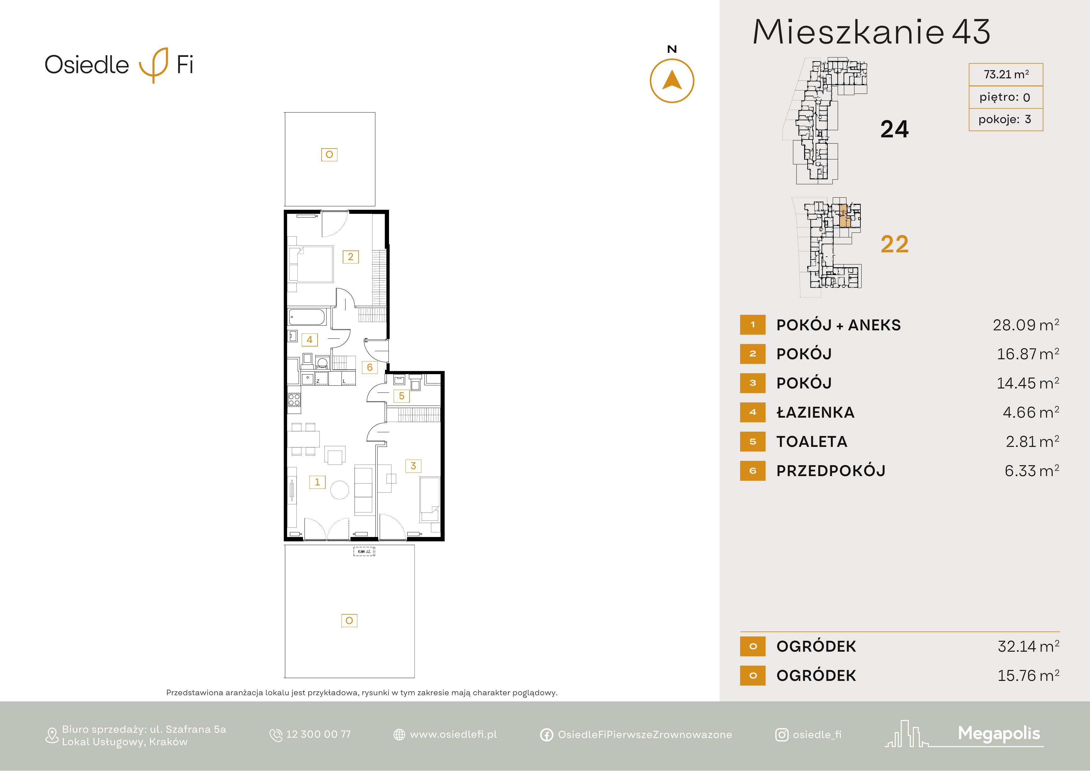 Rzut mieszkania 43