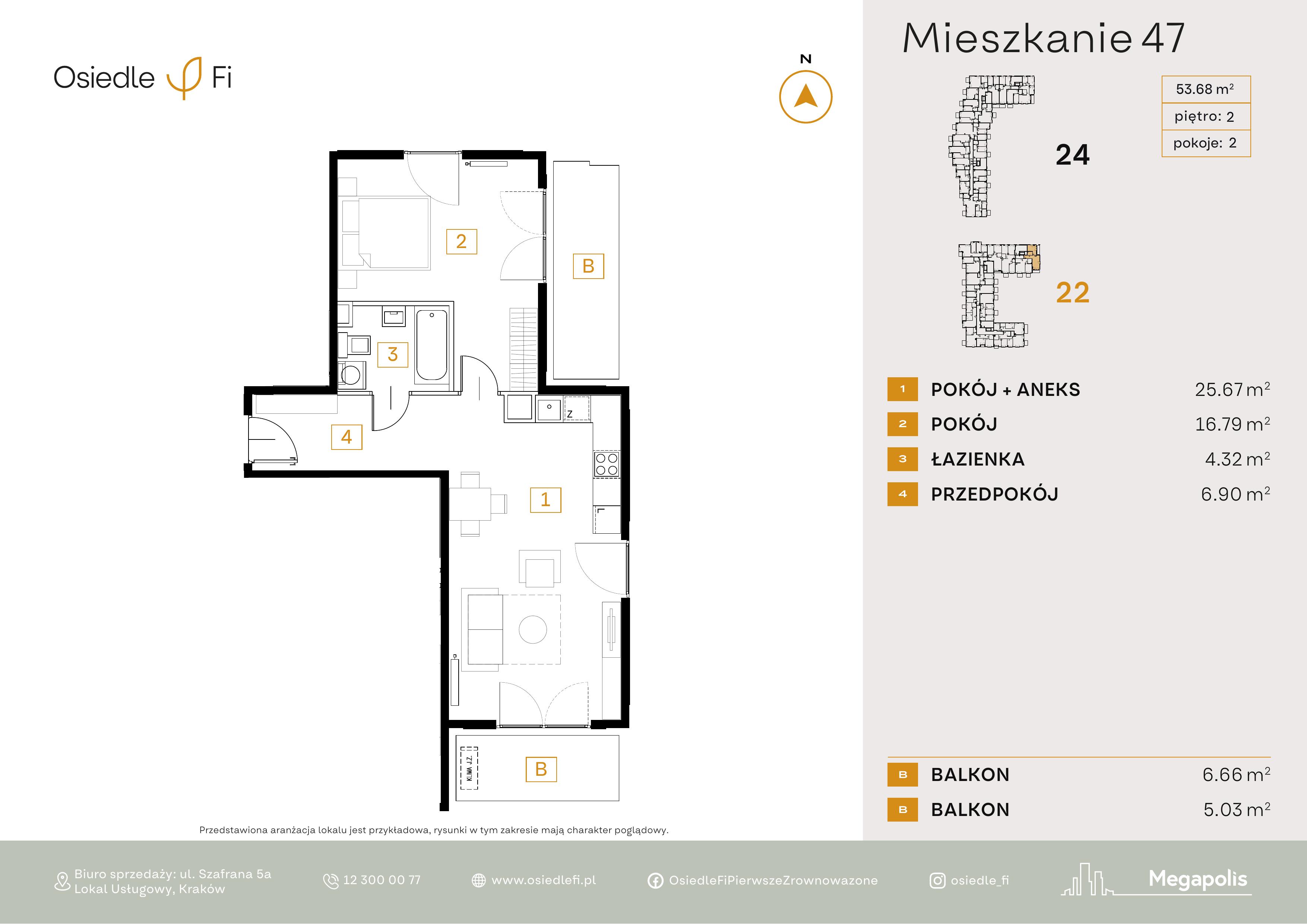 Rzut mieszkania 47