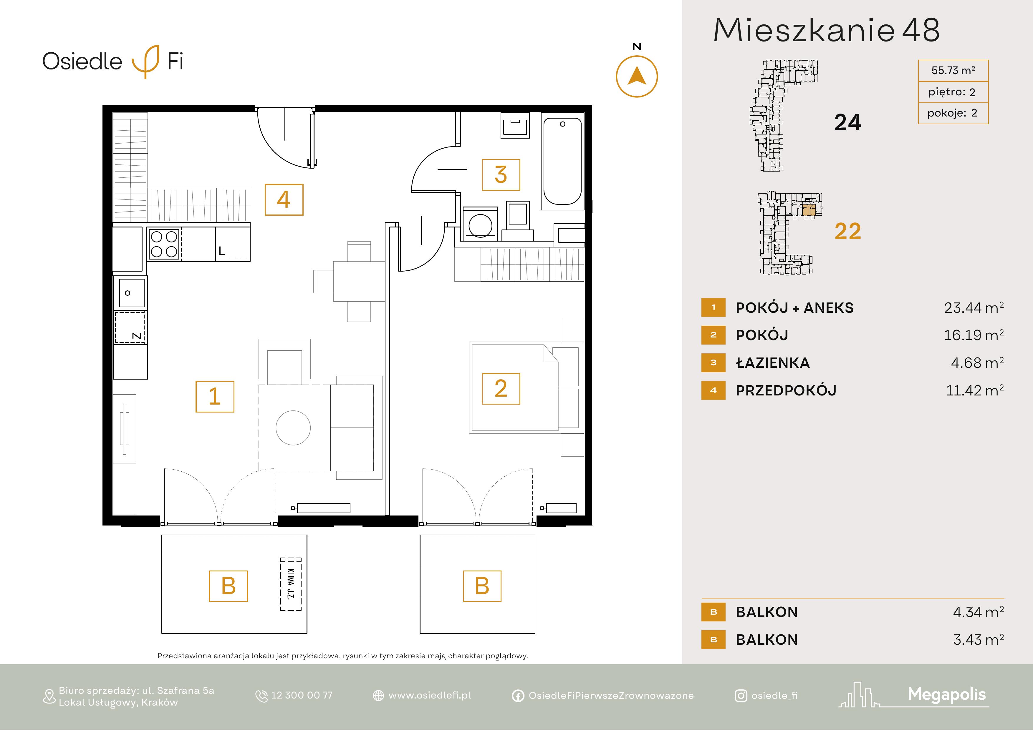 Rzut mieszkania 48