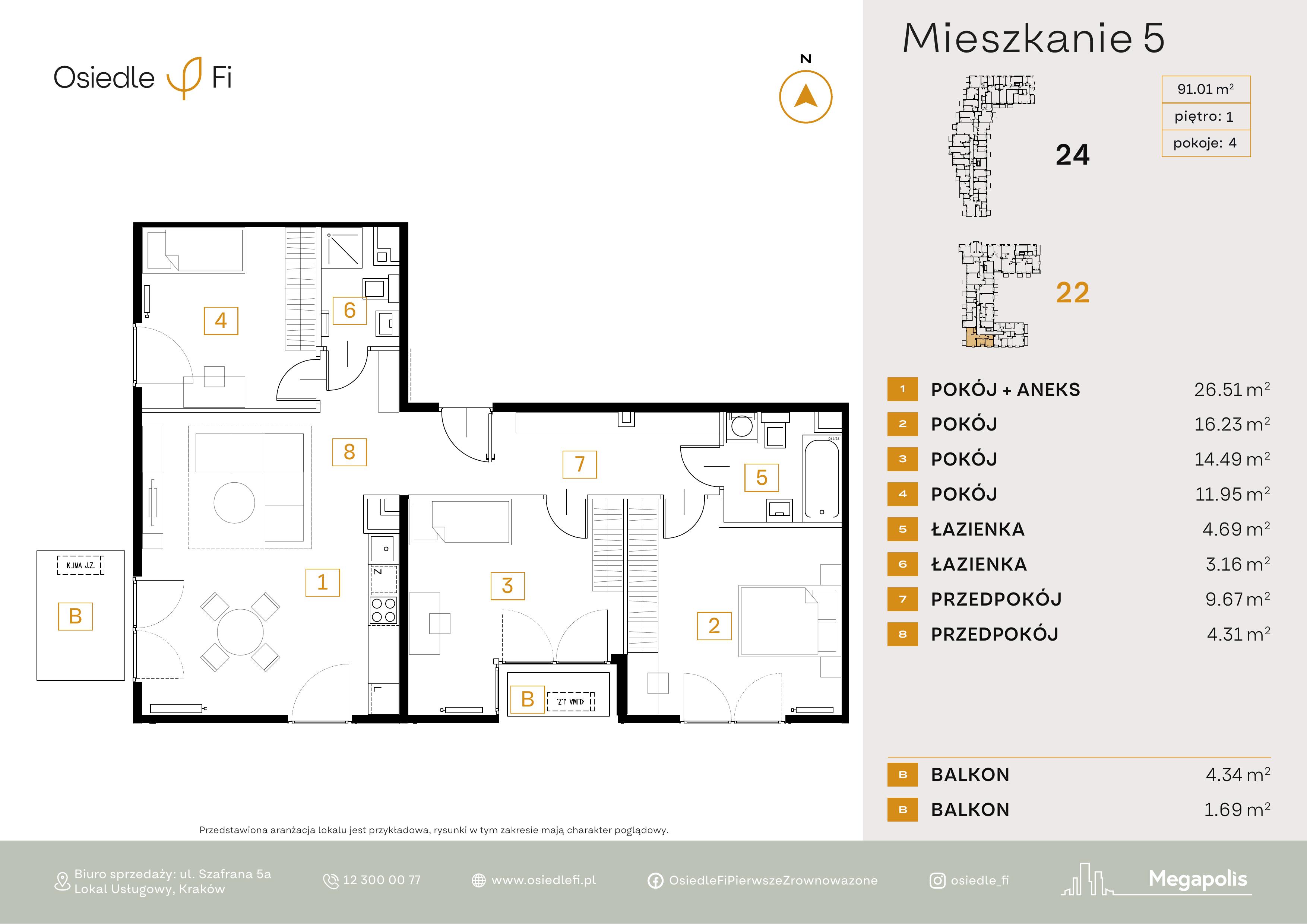 Rzut mieszkania 5