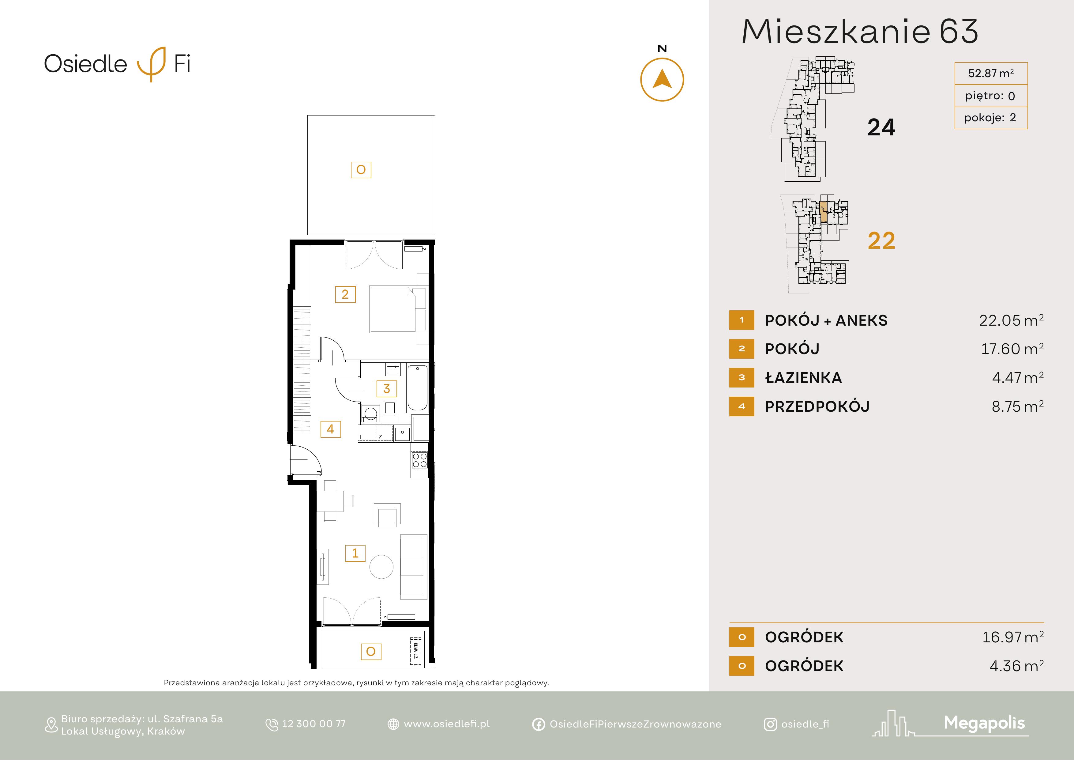 Rzut mieszkania 63