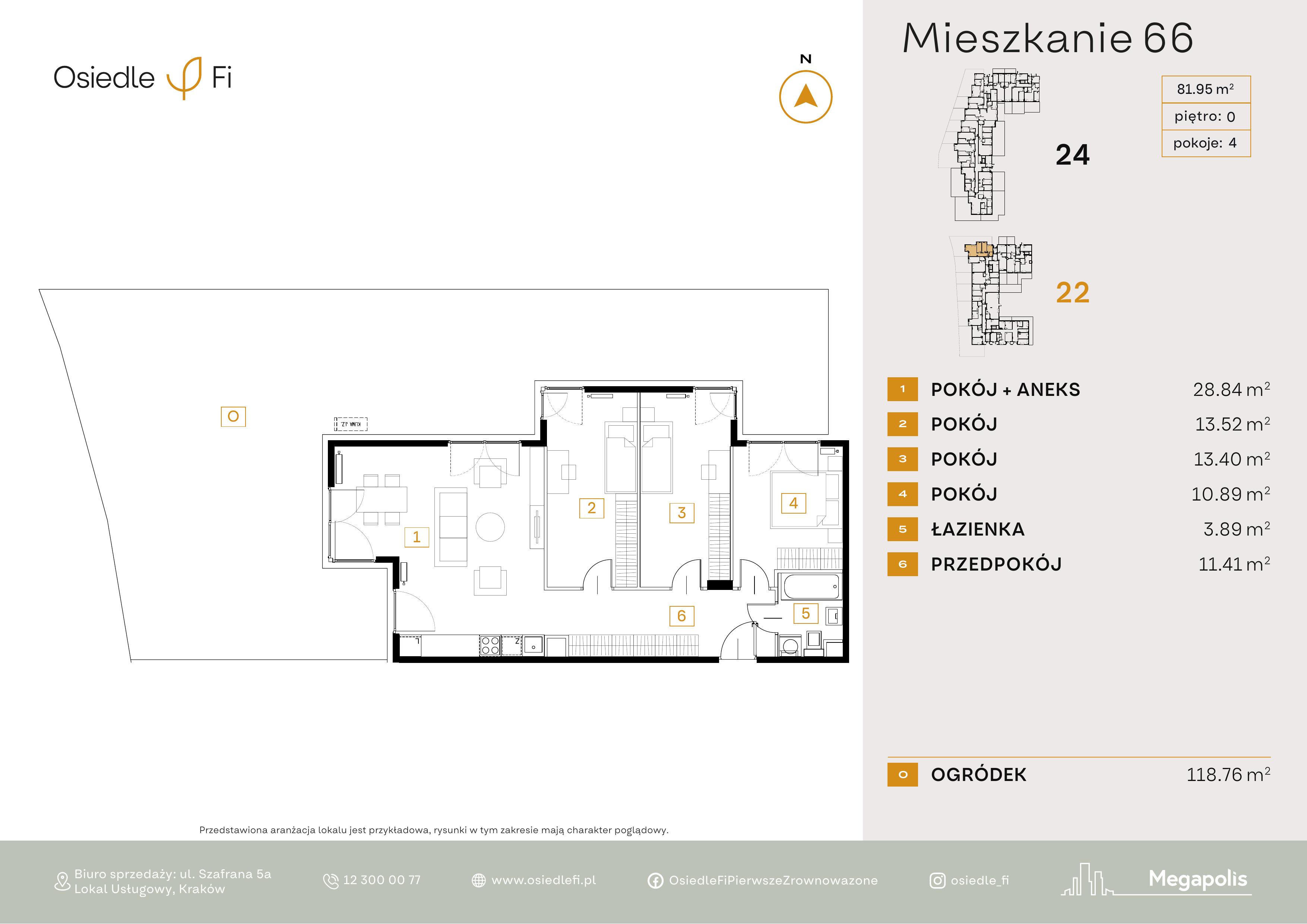 Rzut mieszkania 66