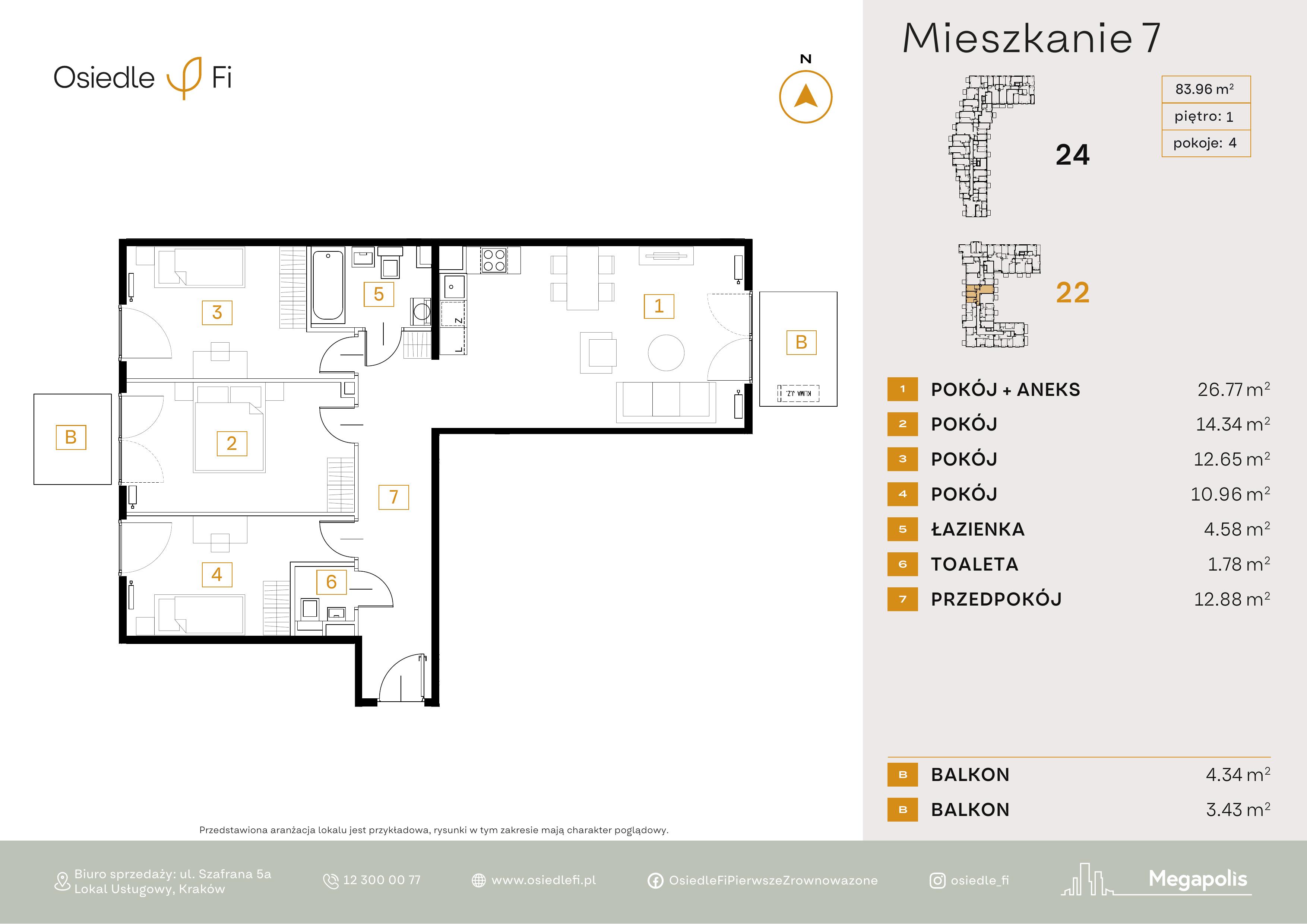 Rzut mieszkania 7