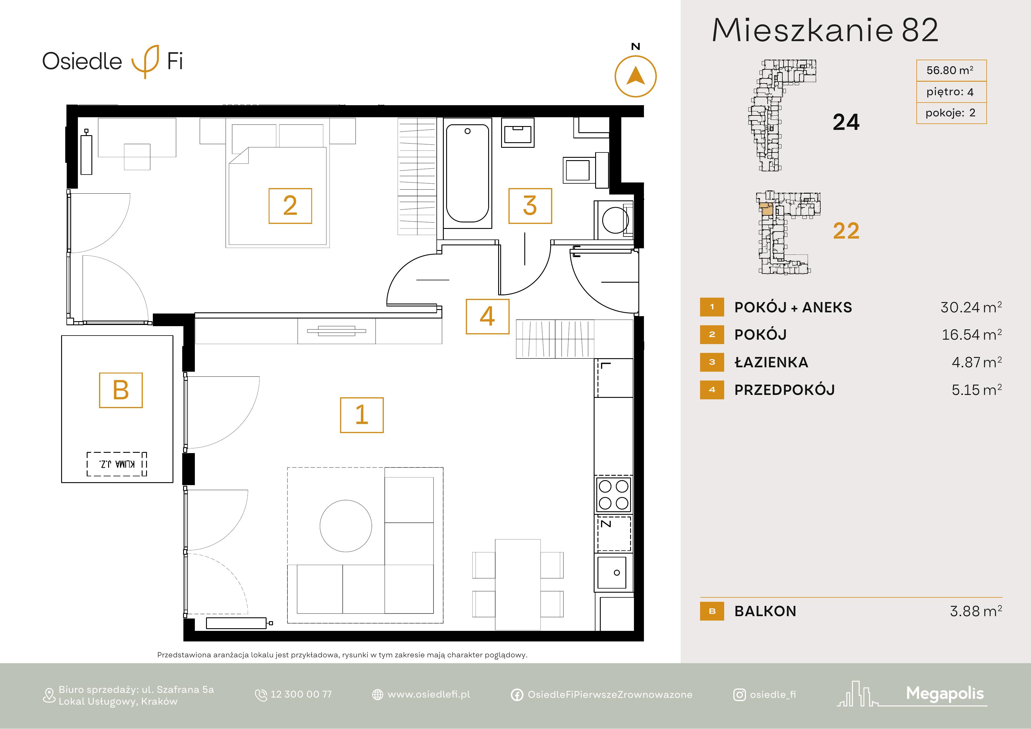 Rzut mieszkania 82