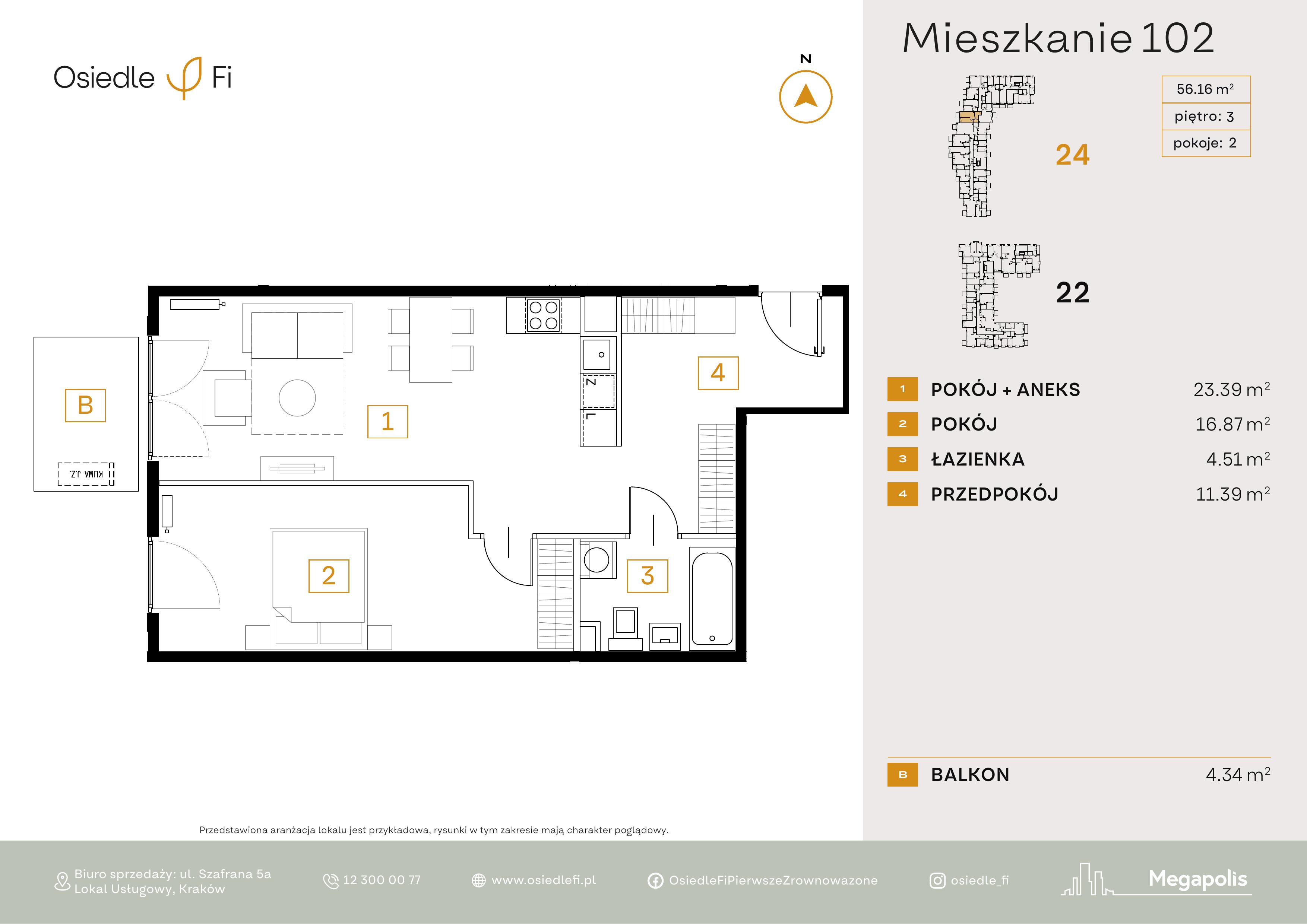 Rzut mieszkania 102