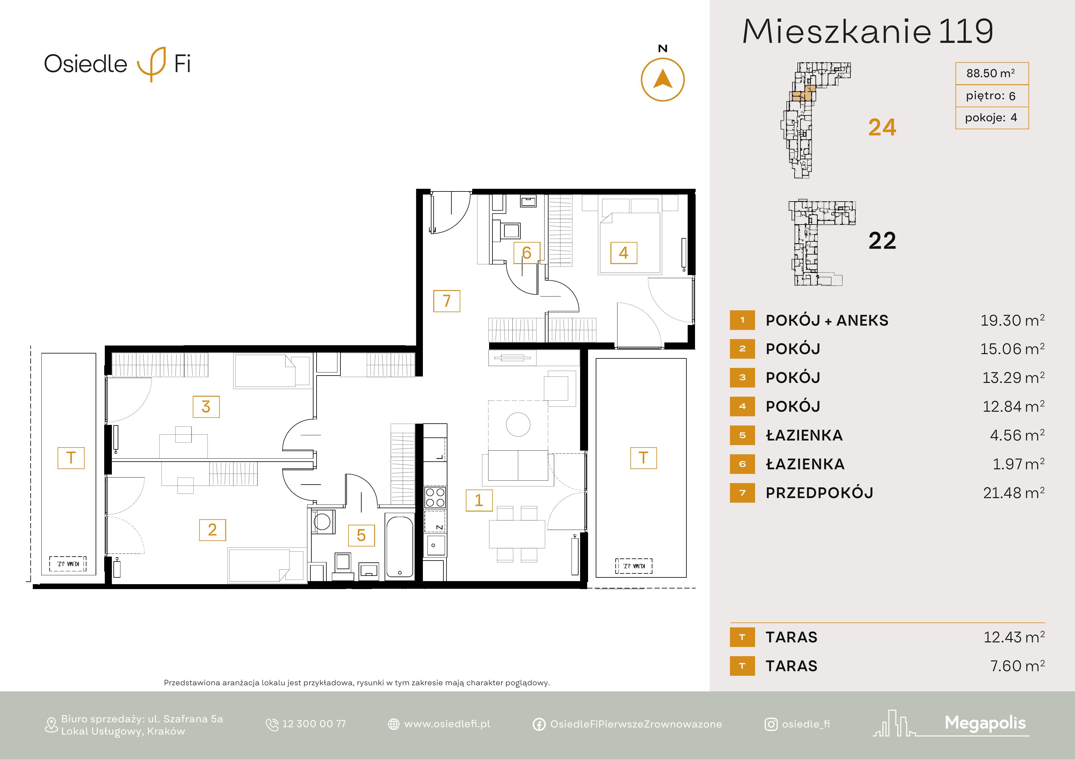 Rzut mieszkania 119
