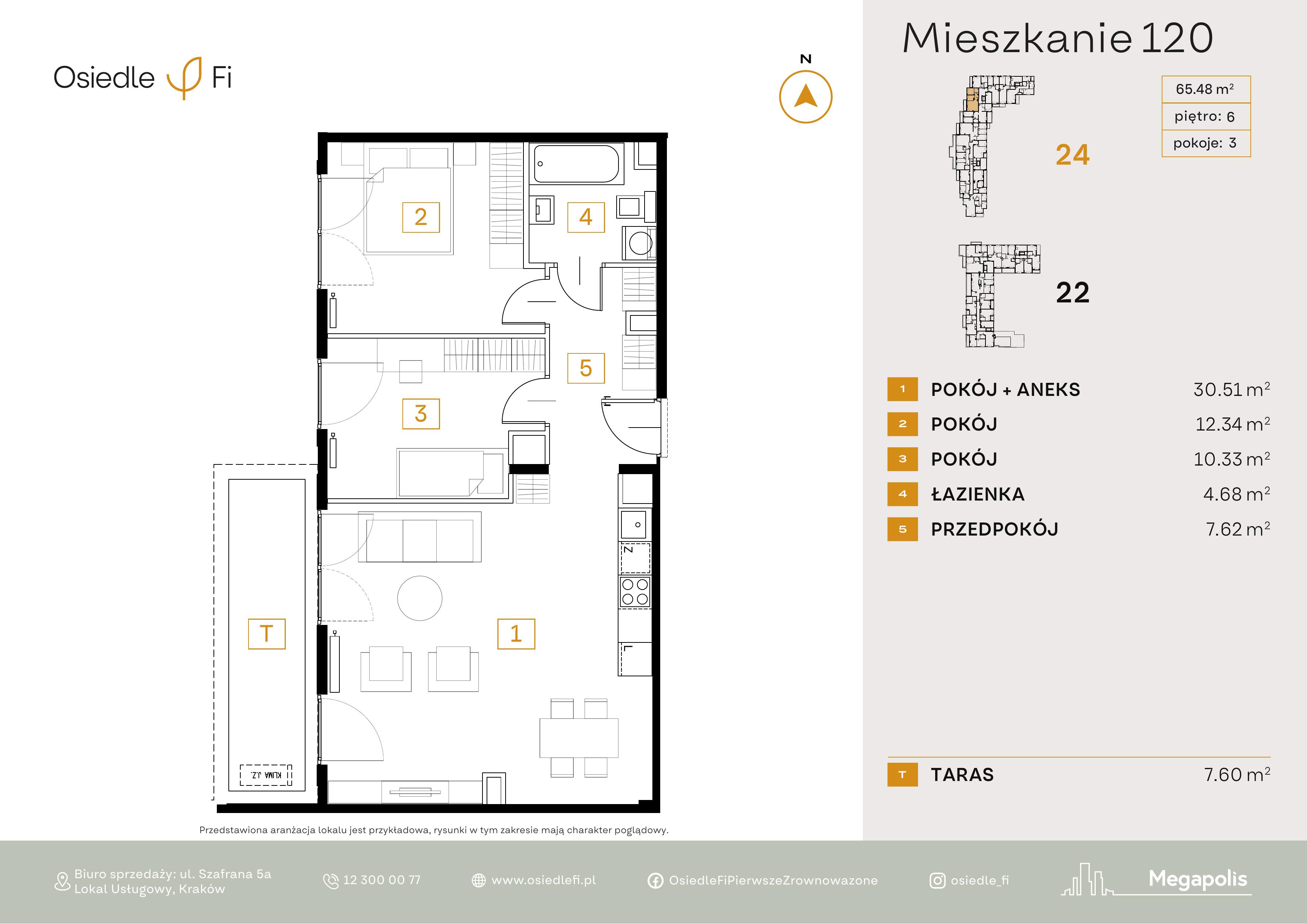 Rzut mieszkania 120