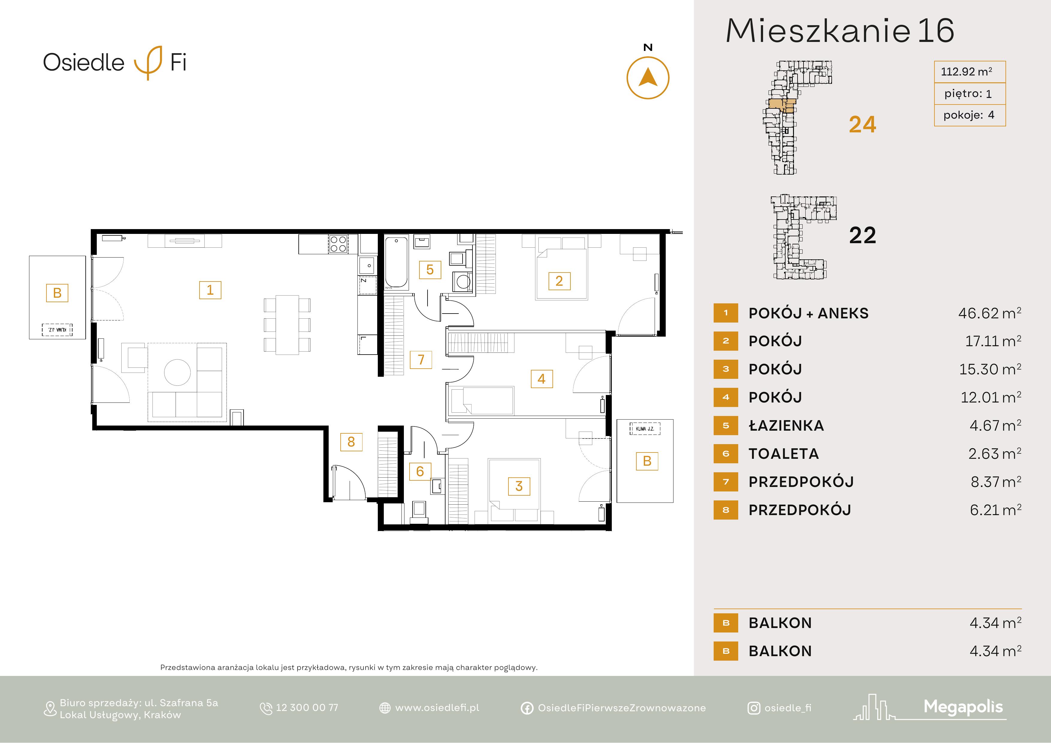 Rzut mieszkania 16