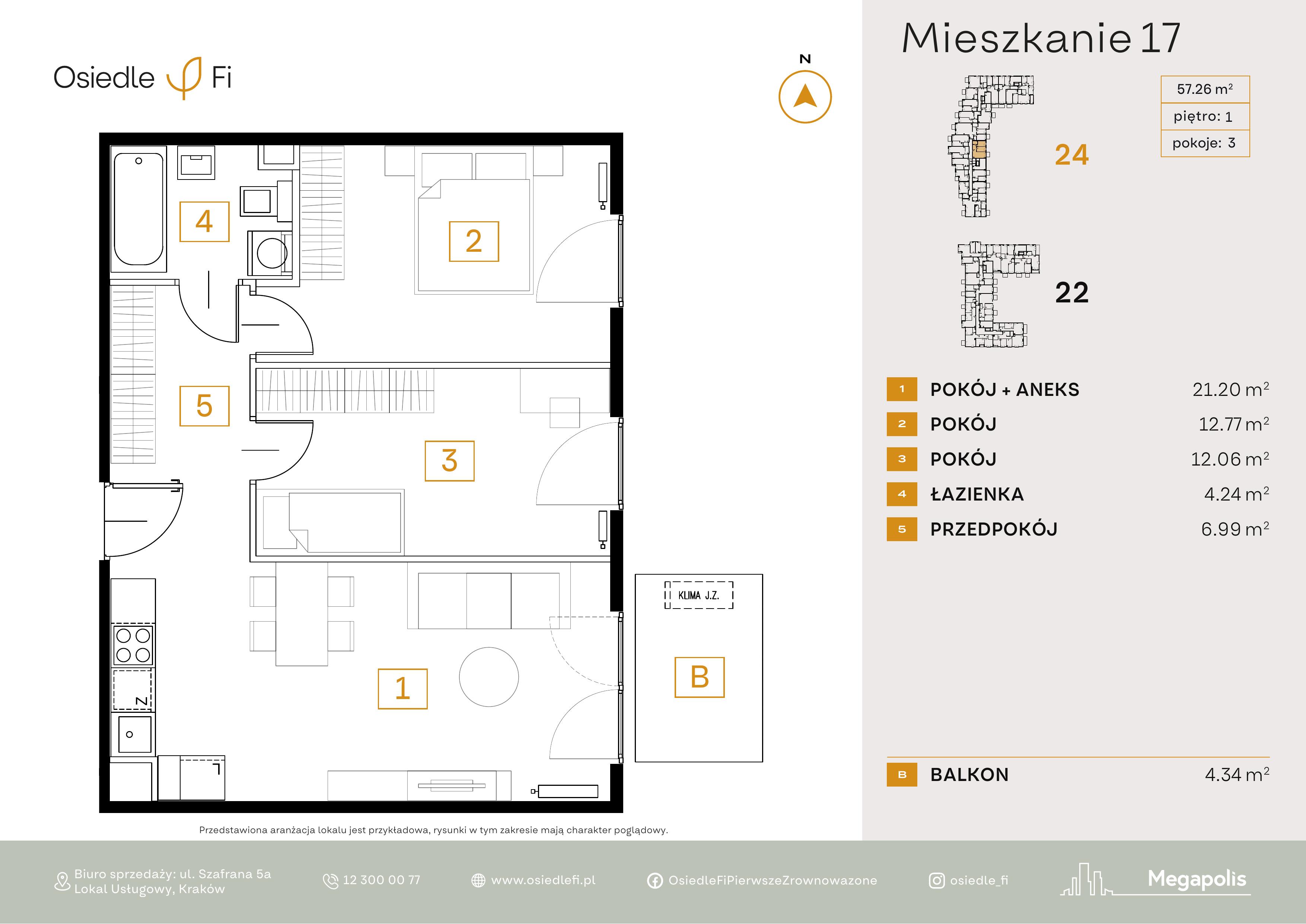 Rzut mieszkania 17