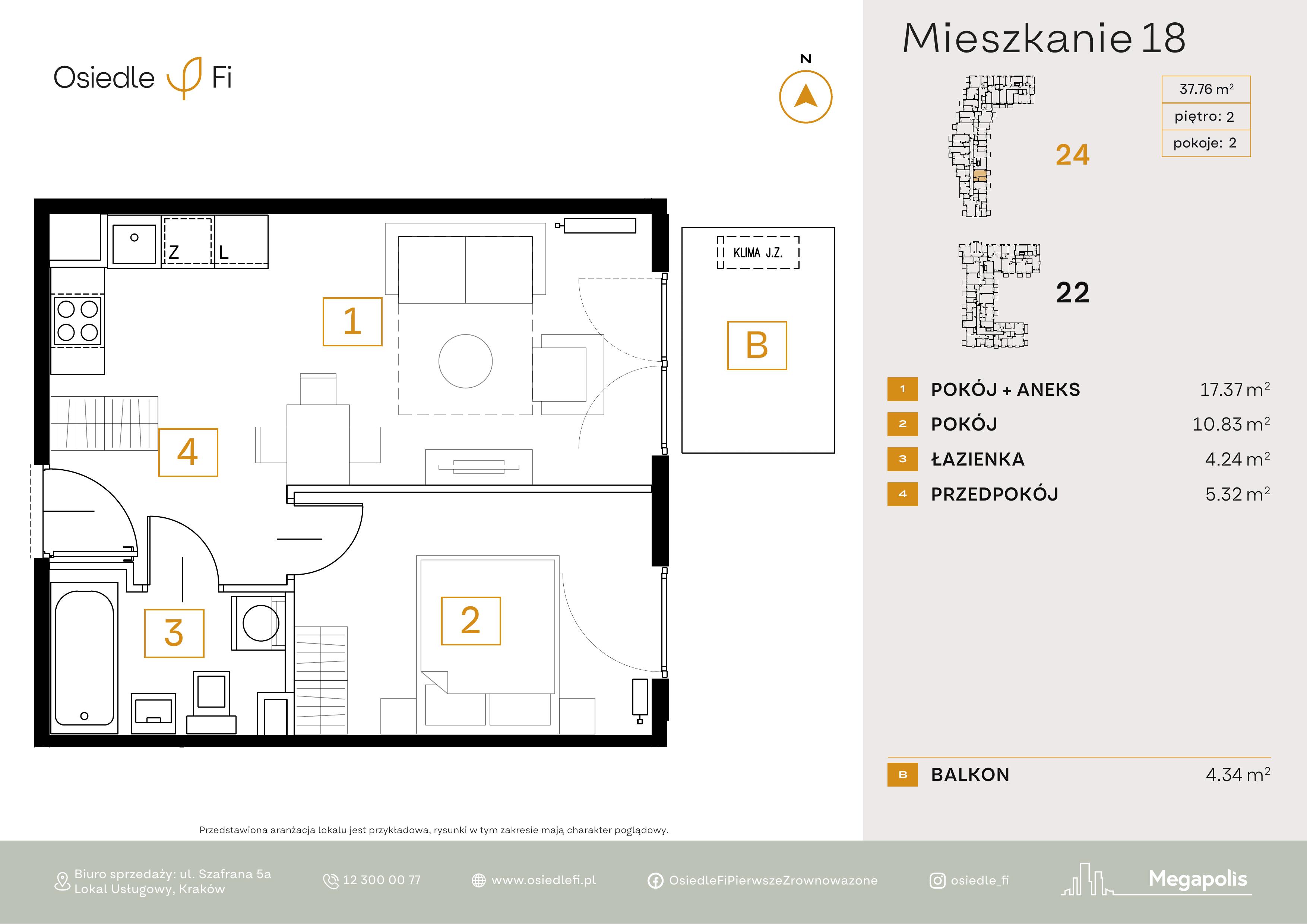 Rzut mieszkania 18