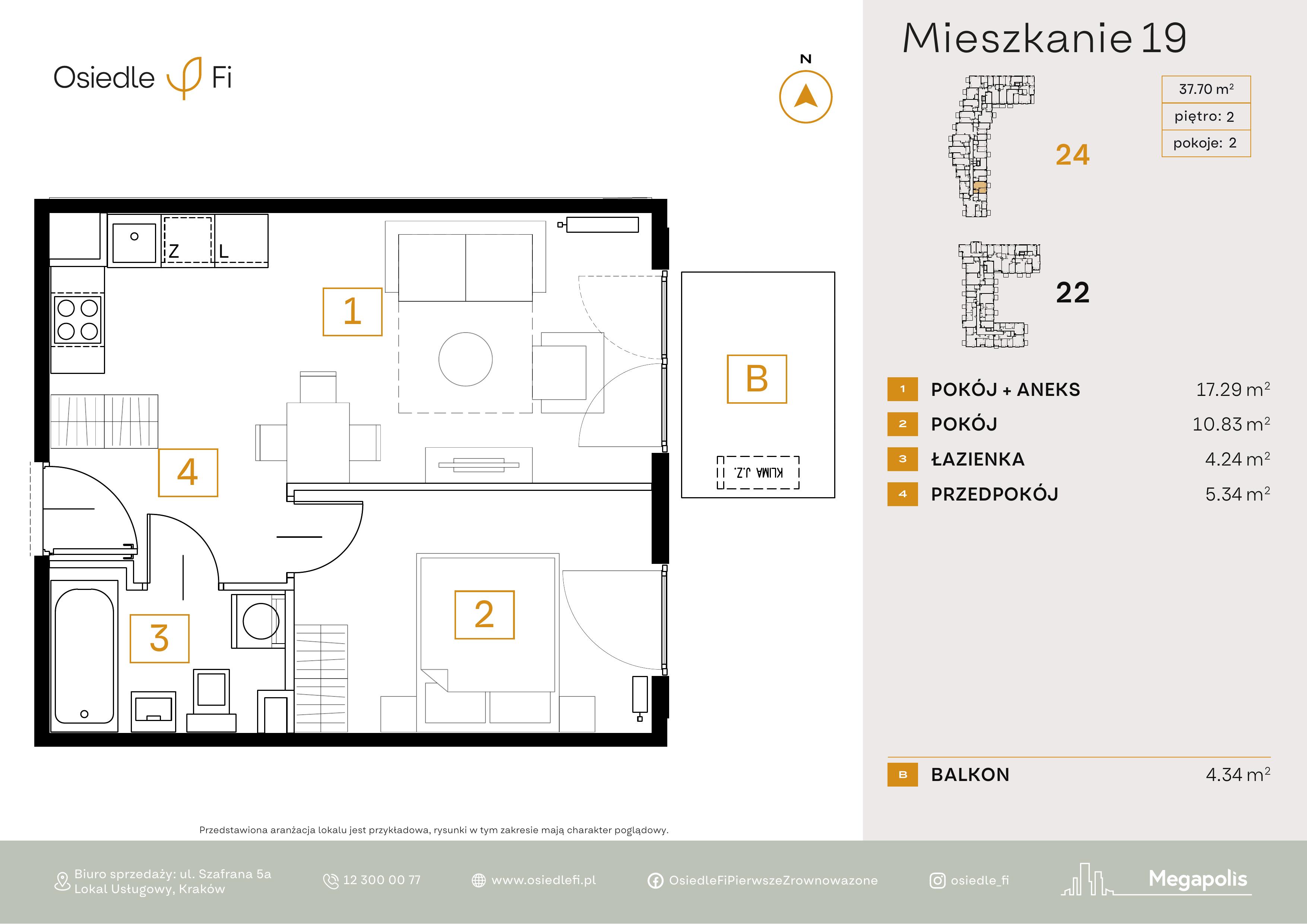 Rzut mieszkania 19