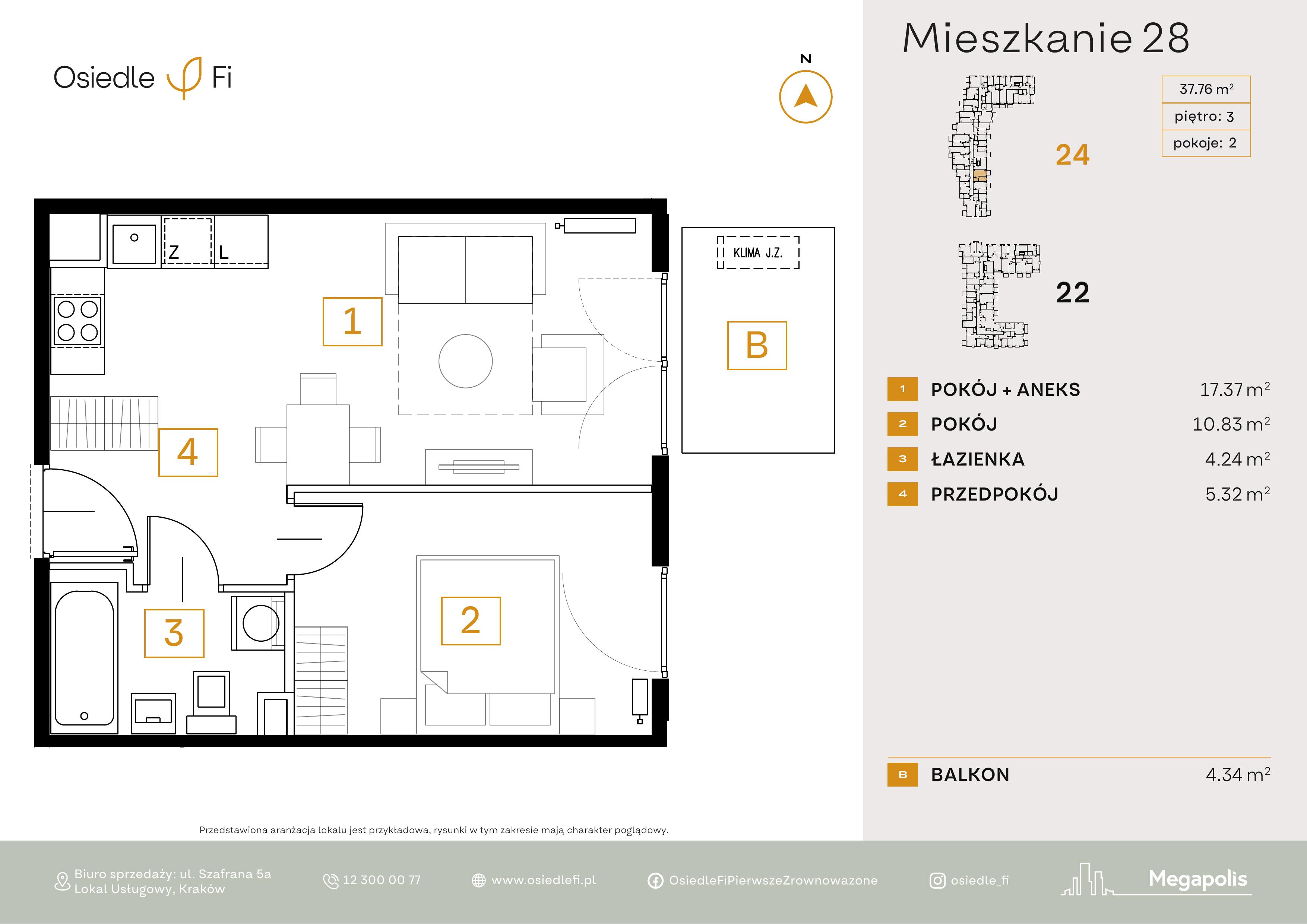 Rzut mieszkania 28