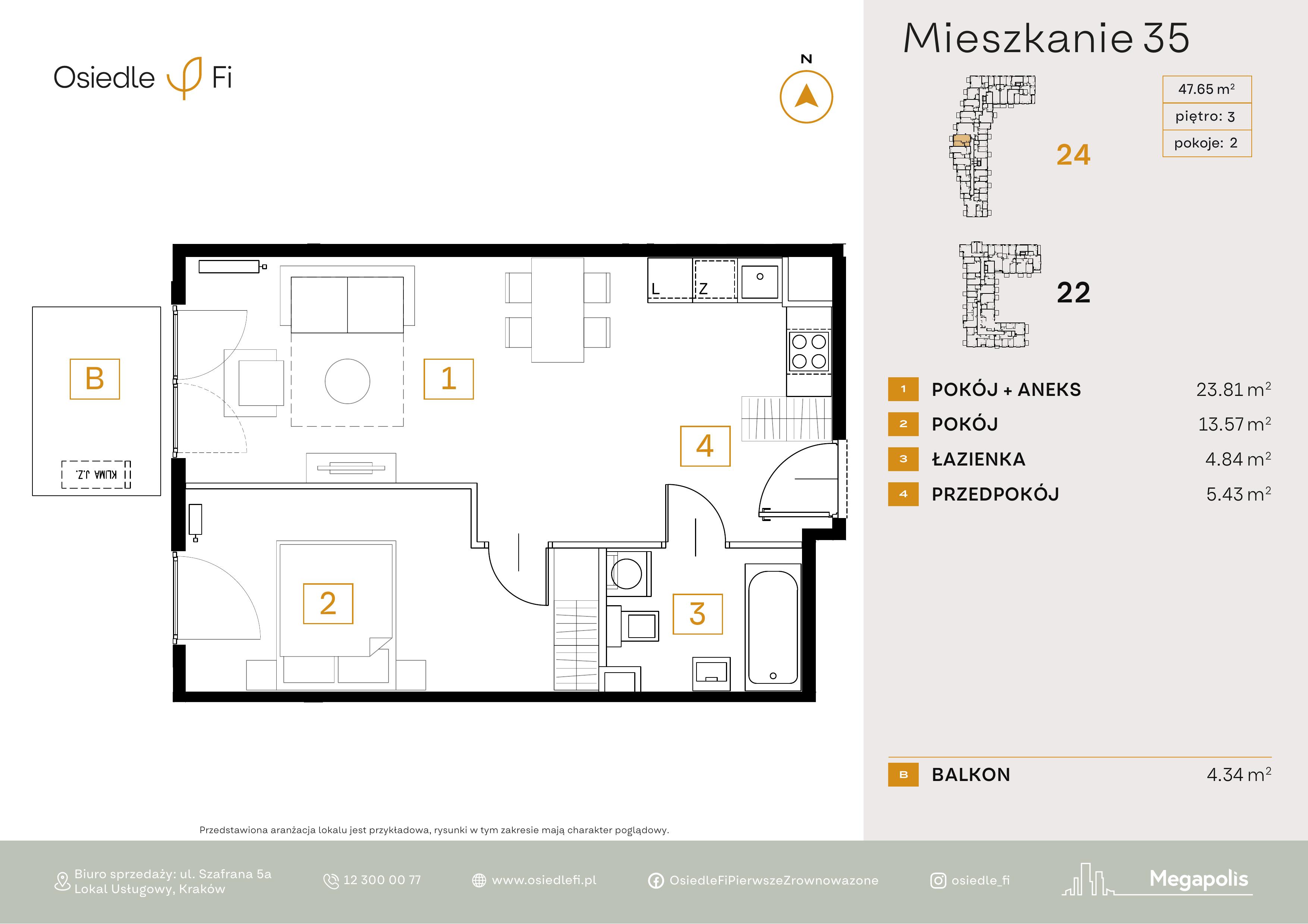 Rzut mieszkania 35