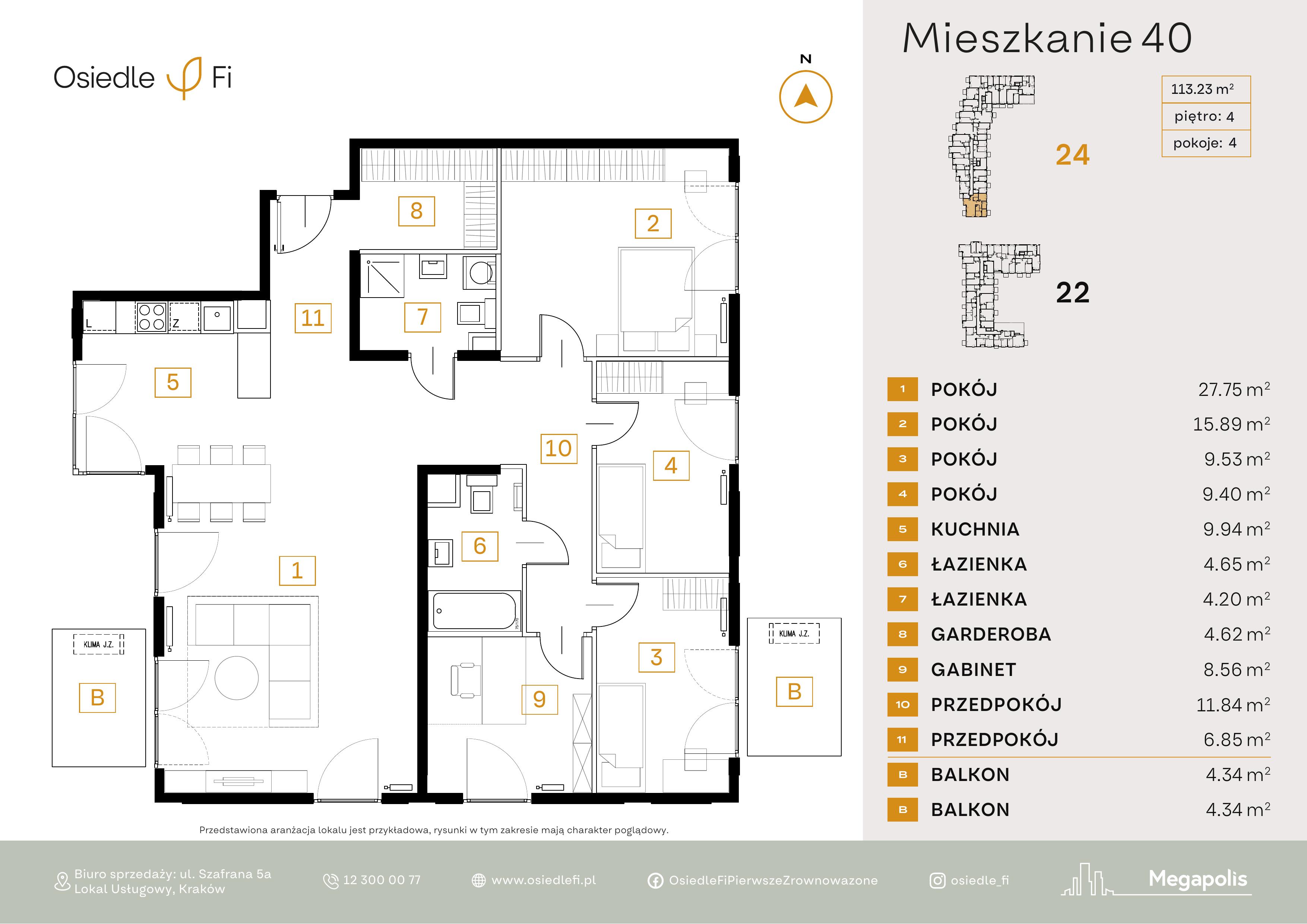 Rzut mieszkania 40