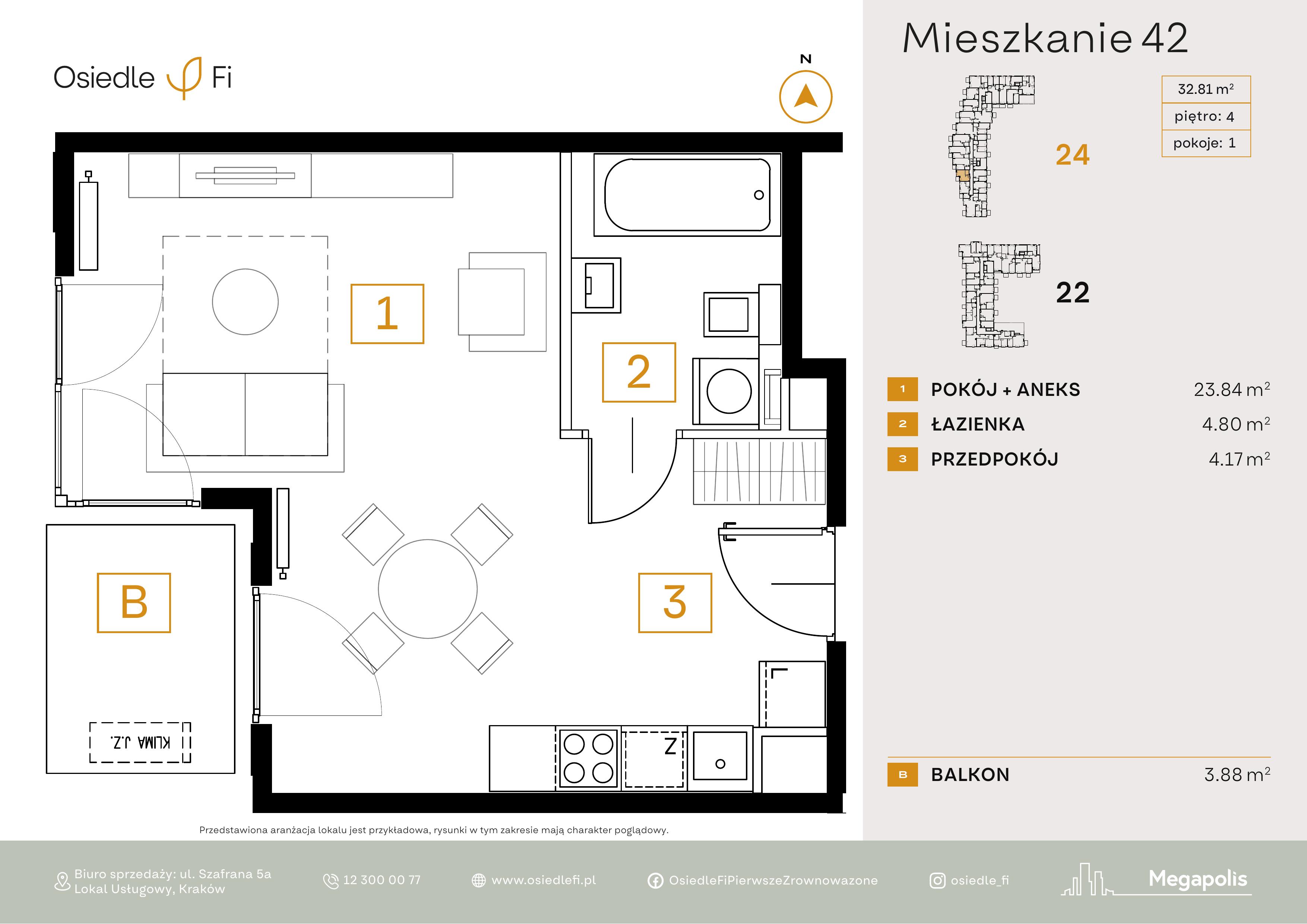Rzut mieszkania 42