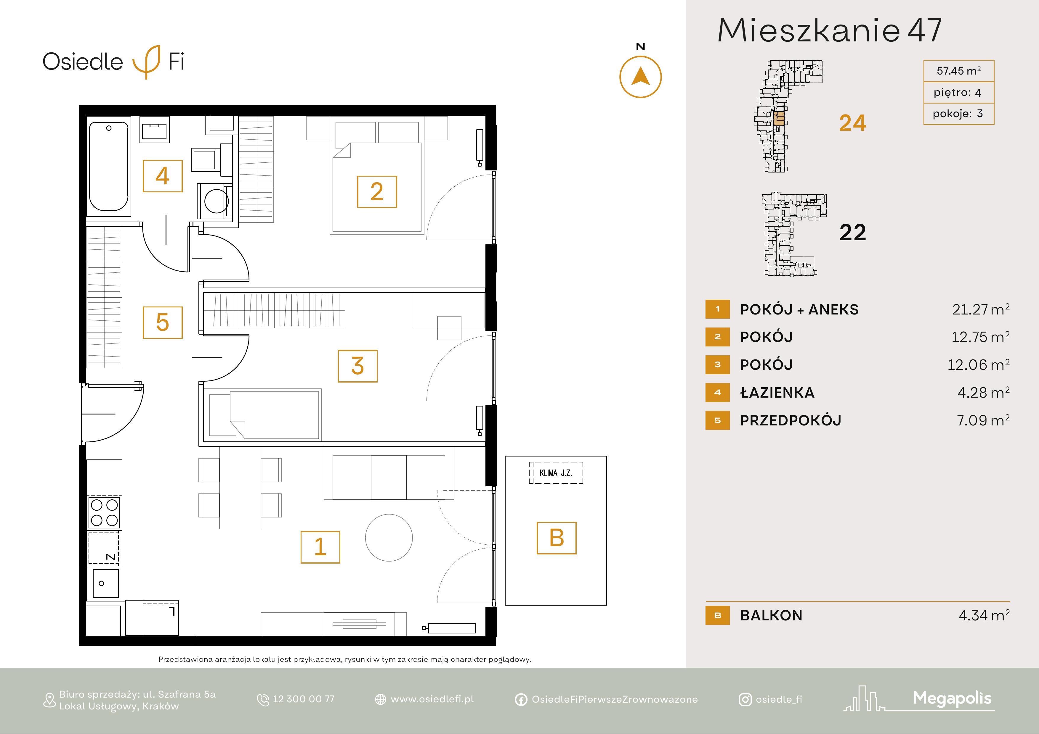Rzut mieszkania 47