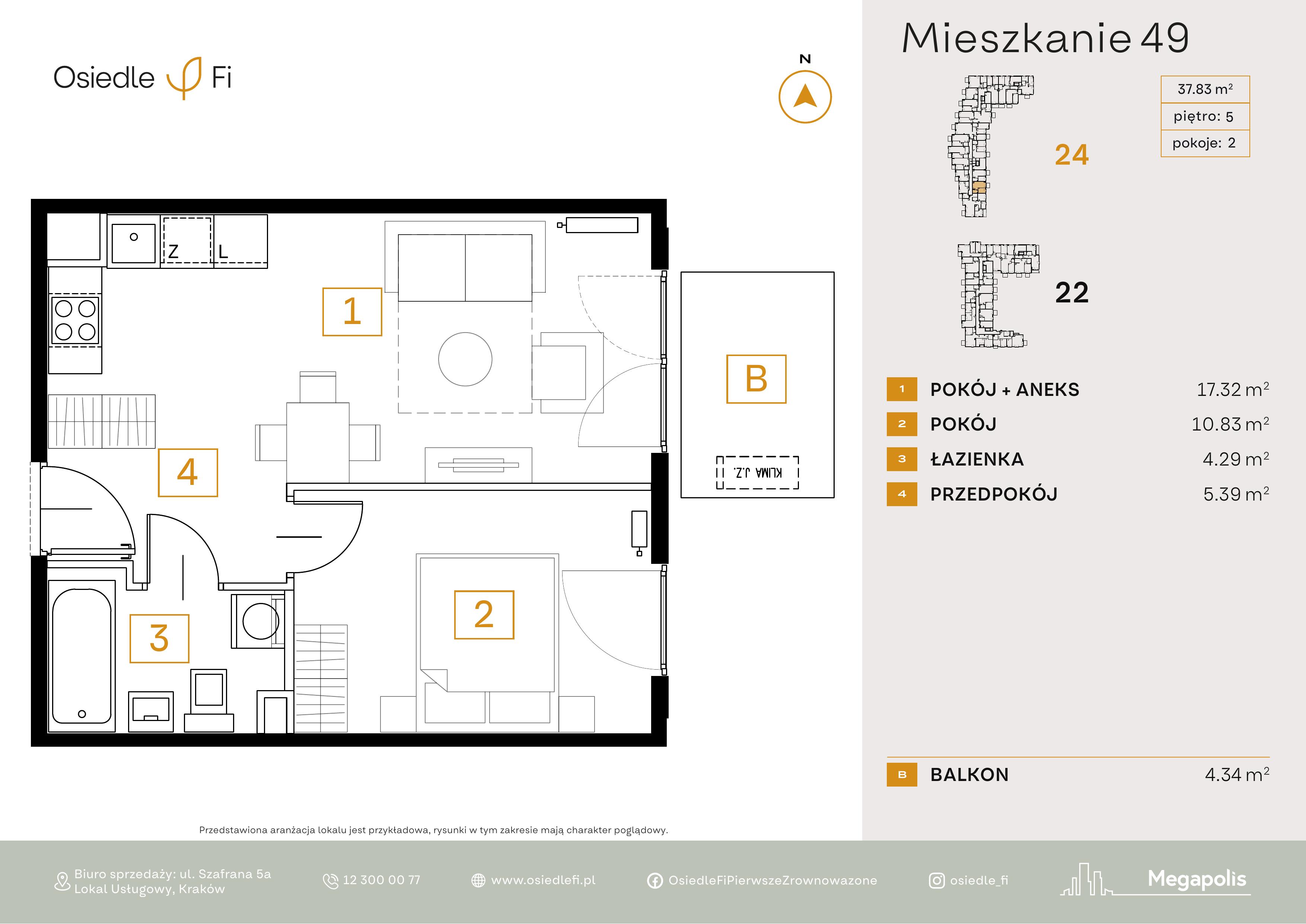 Rzut mieszkania 49