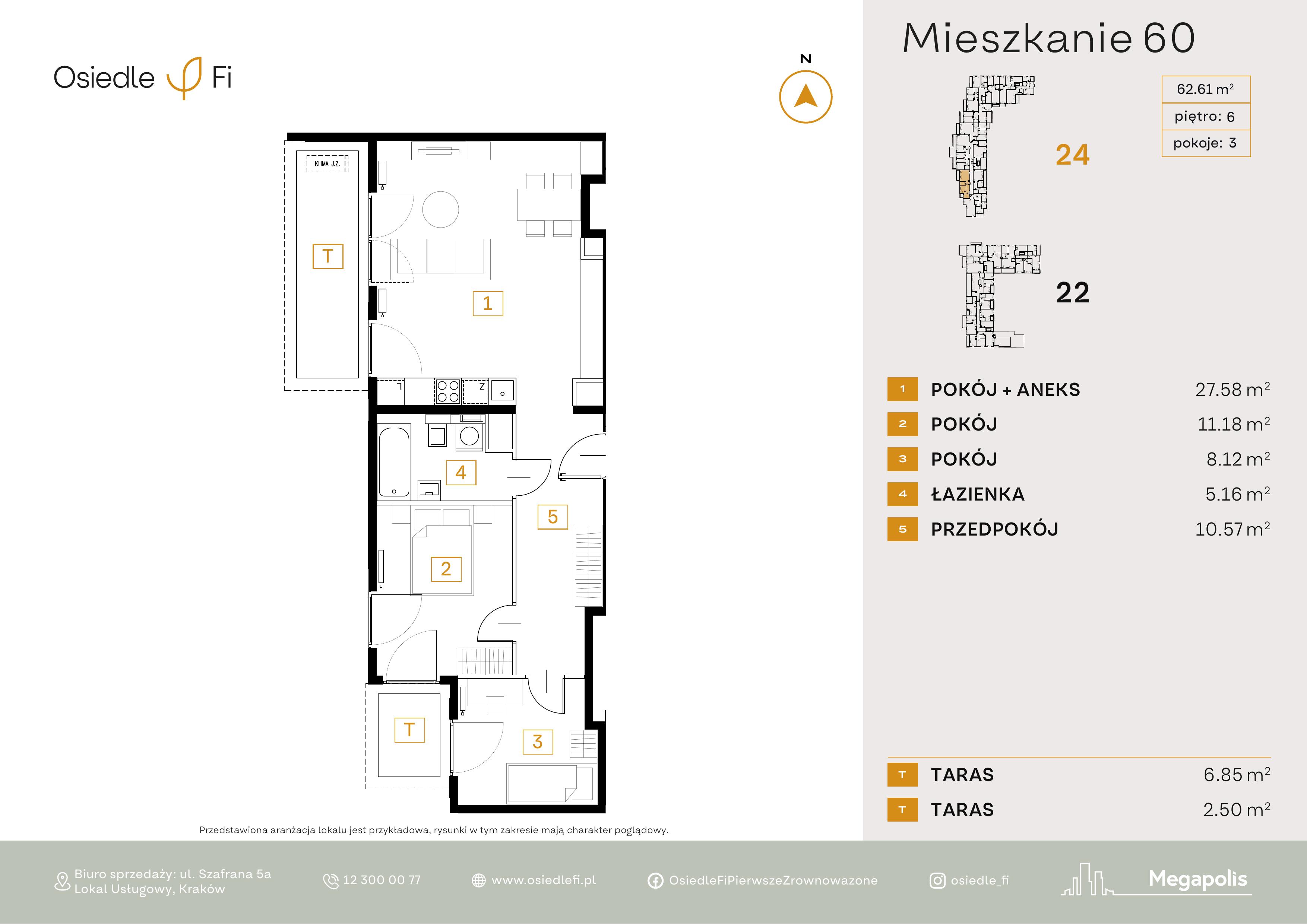 Rzut mieszkania 60