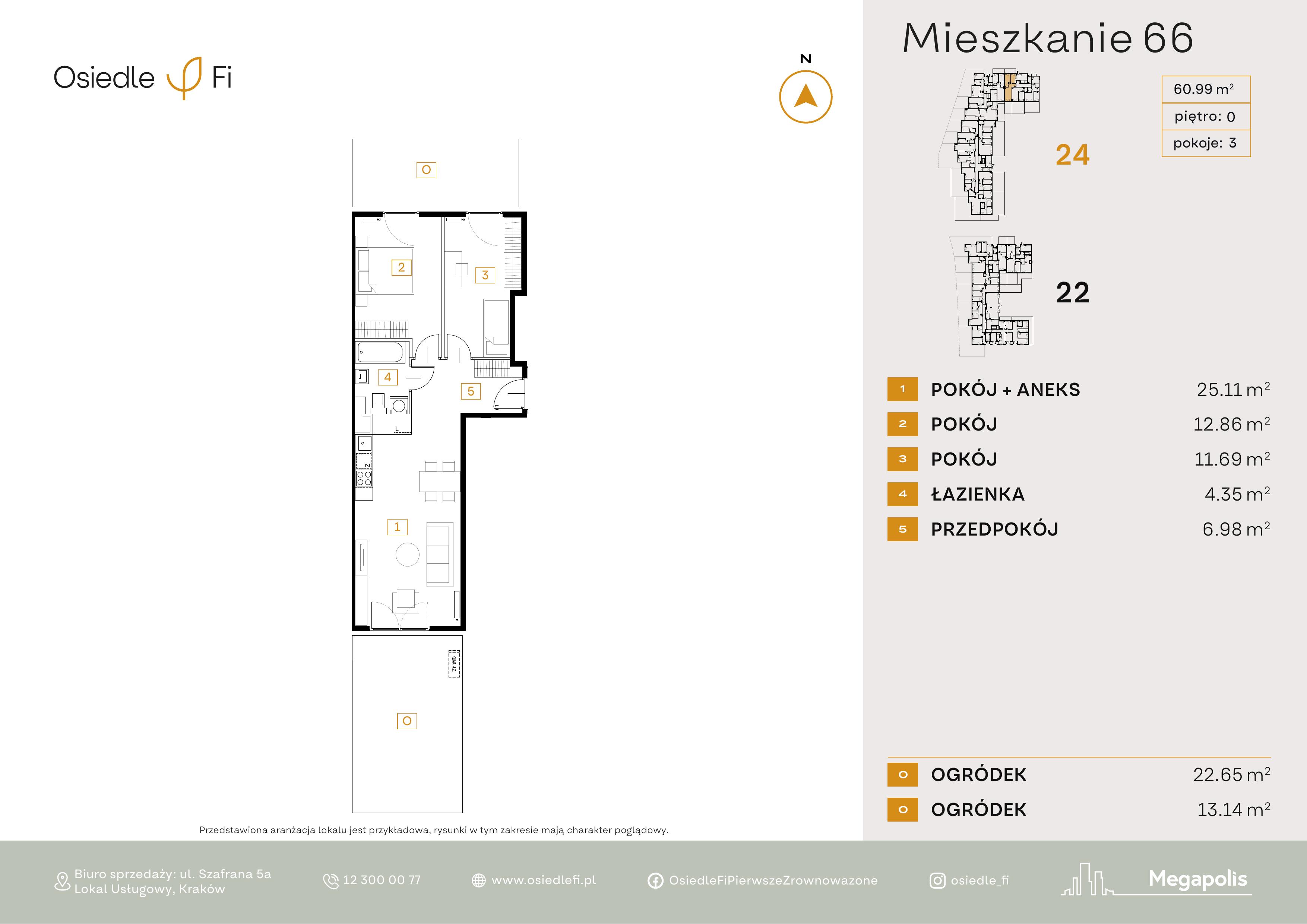 Rzut mieszkania 66