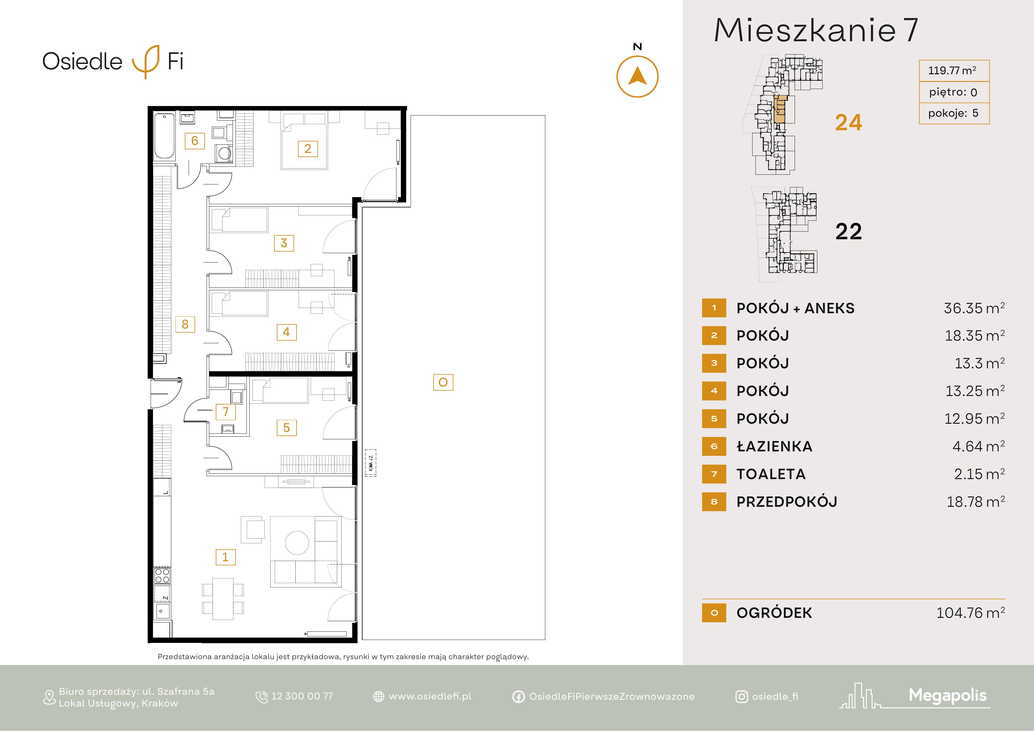 Rzut mieszkania 7