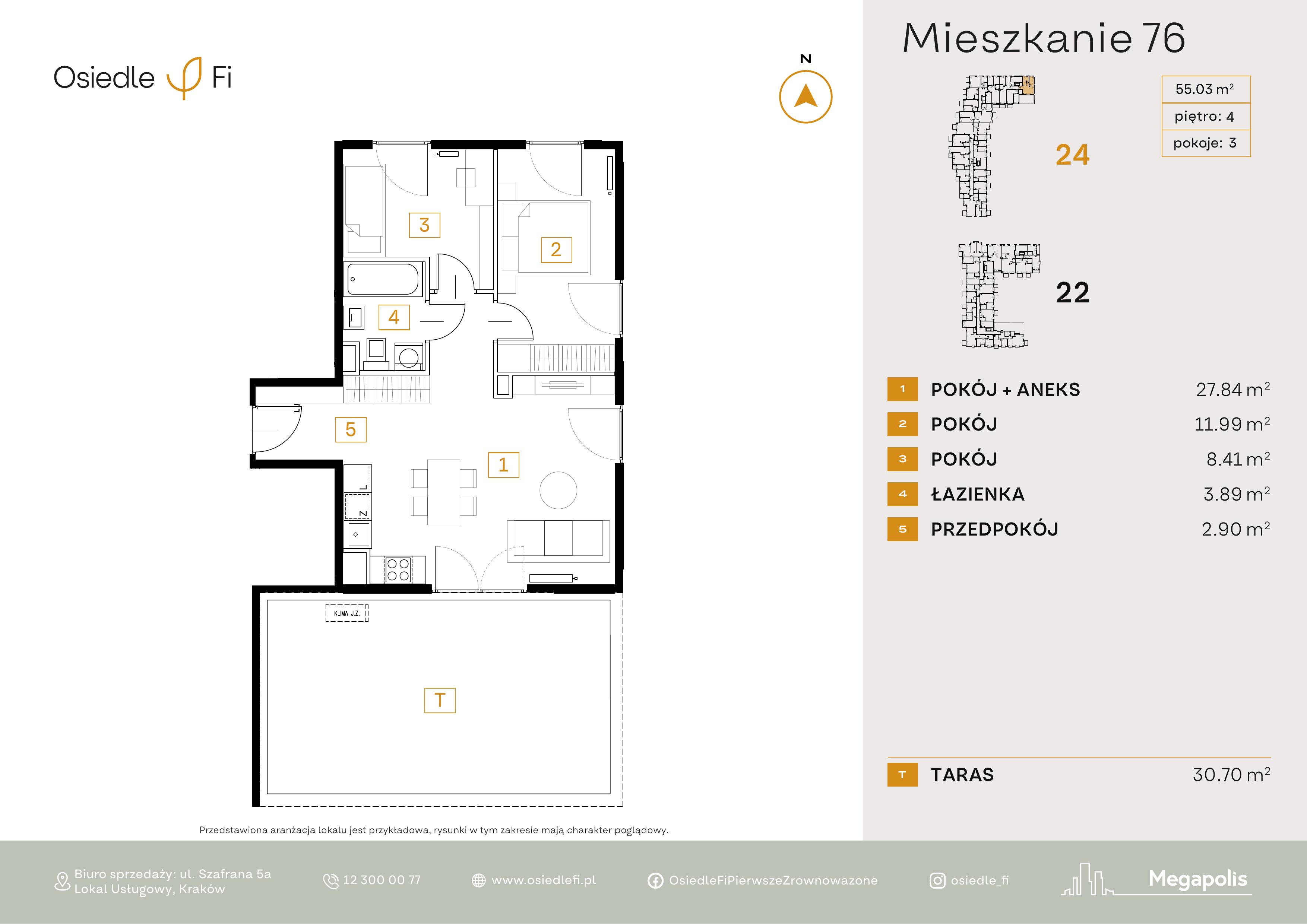 Rzut mieszkania 76