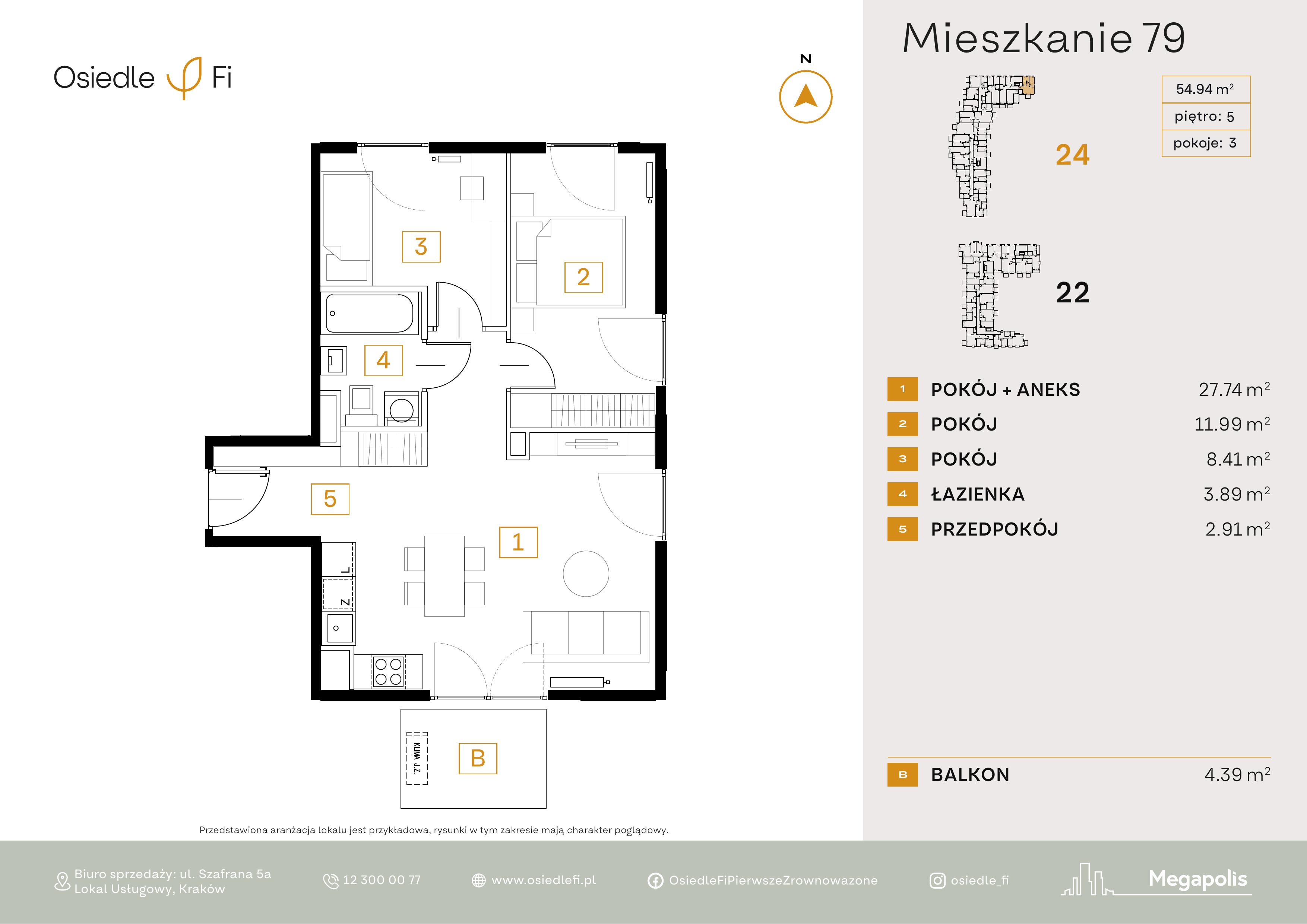 Rzut mieszkania 79