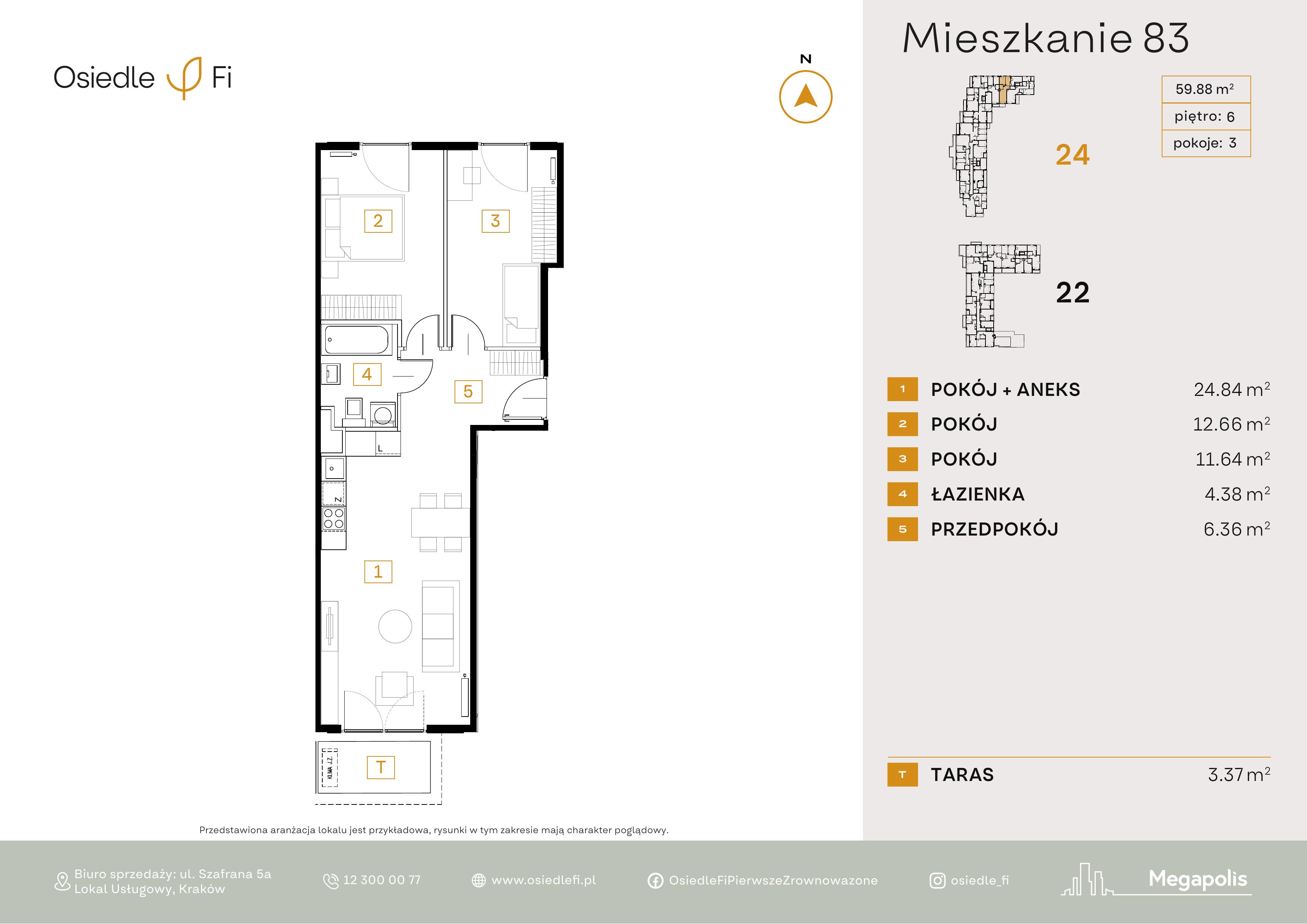 Rzut mieszkania 83