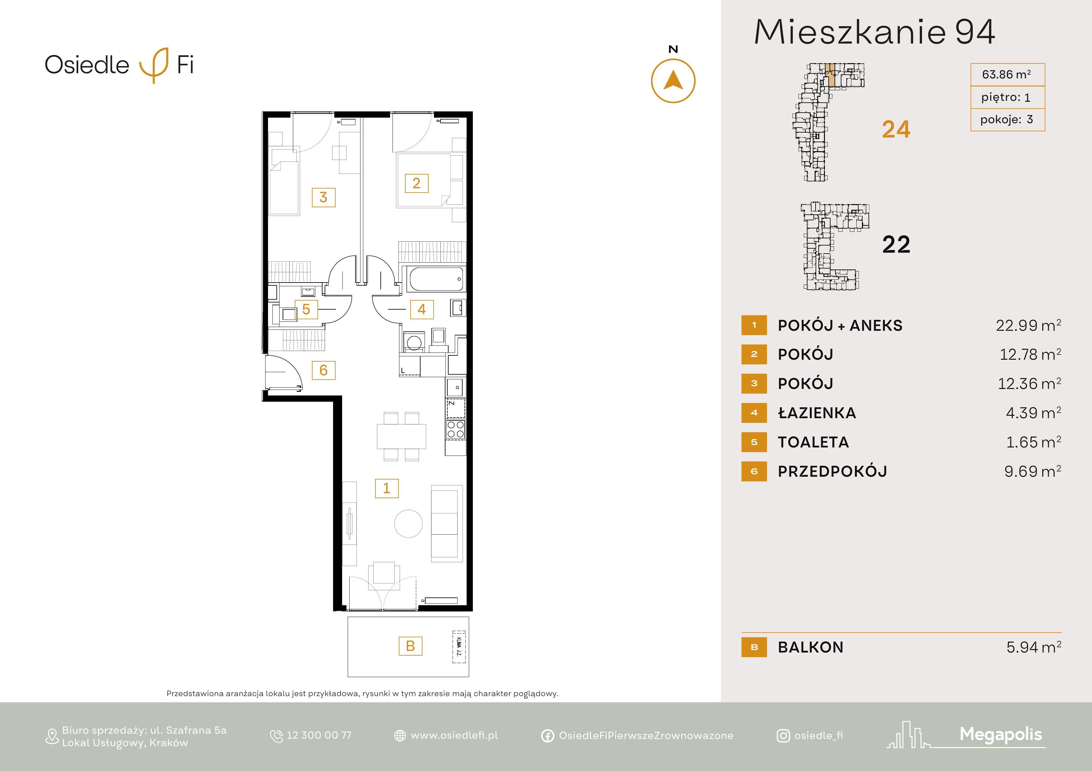 Rzut mieszkania 94